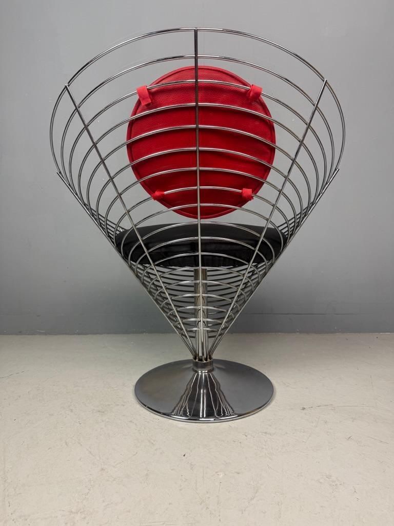 Original Verner Panton Wire Cone Chair  1988  Fritz Hansen Danish Design photo 2147.0