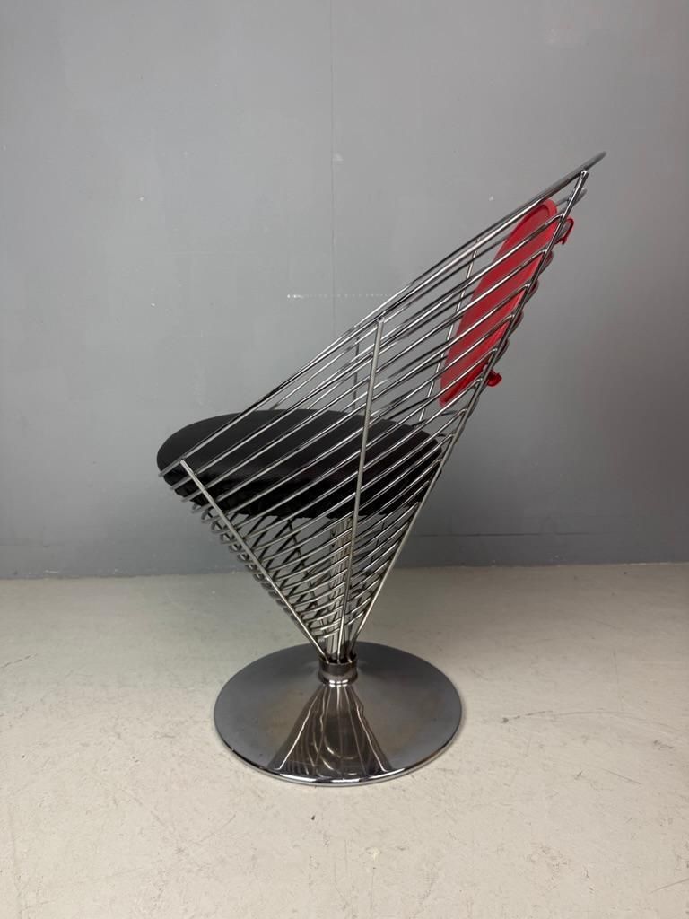 Original Verner Panton Wire Cone Chair  1988  Fritz Hansen Danish Design photo buy