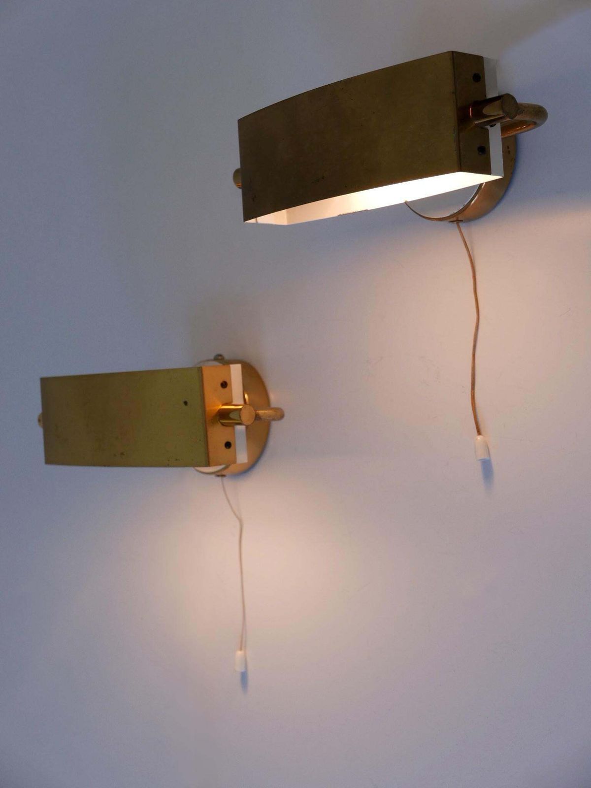 Set Of Two Mid Century Wall Lights Or Sconces By Paul Neuhaus Germany 1950s photo vinterior