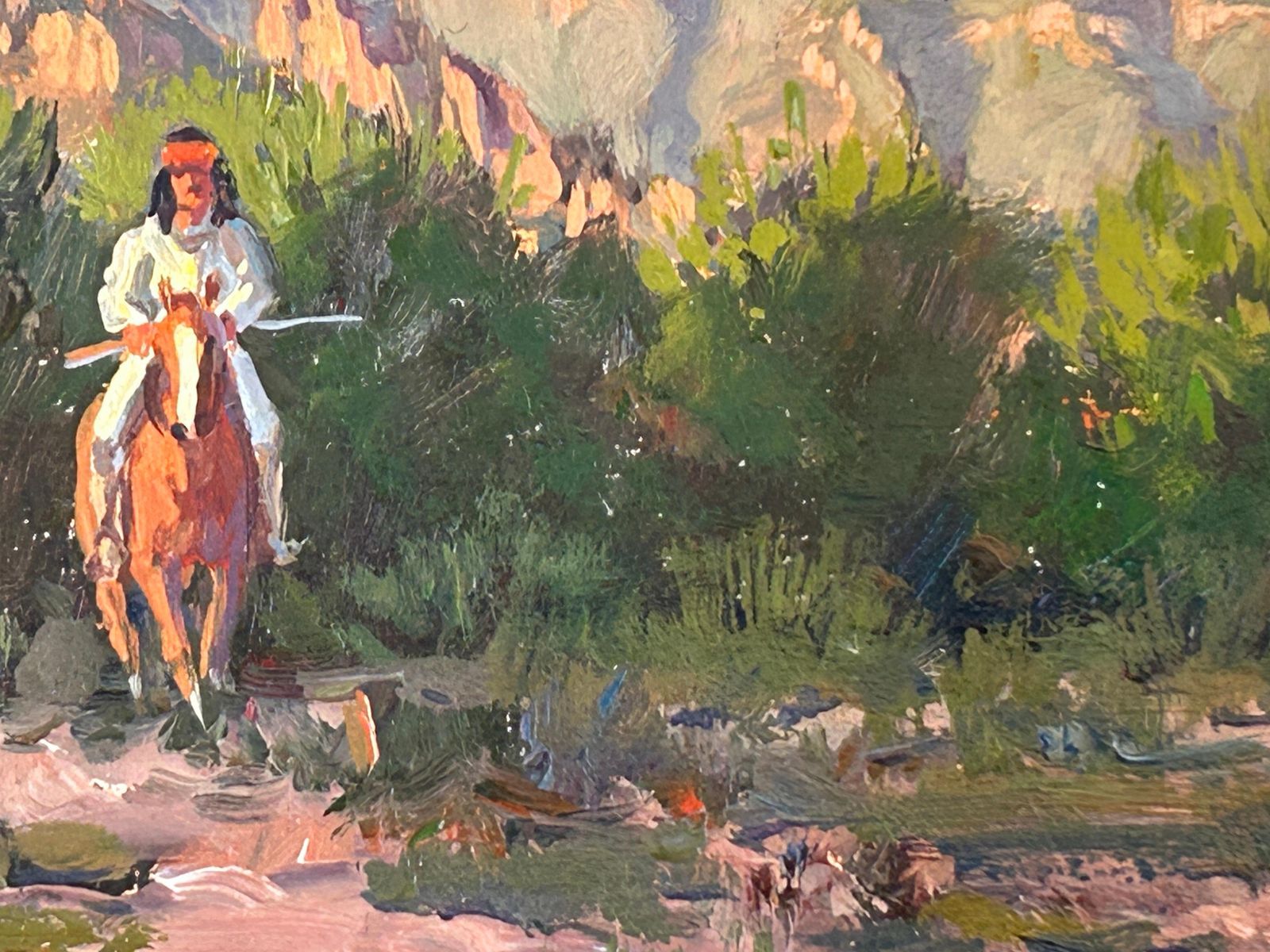 3865.0 Western Art Original Oil Painting "Below Miner's Needle" By Ron Stewart USA photo