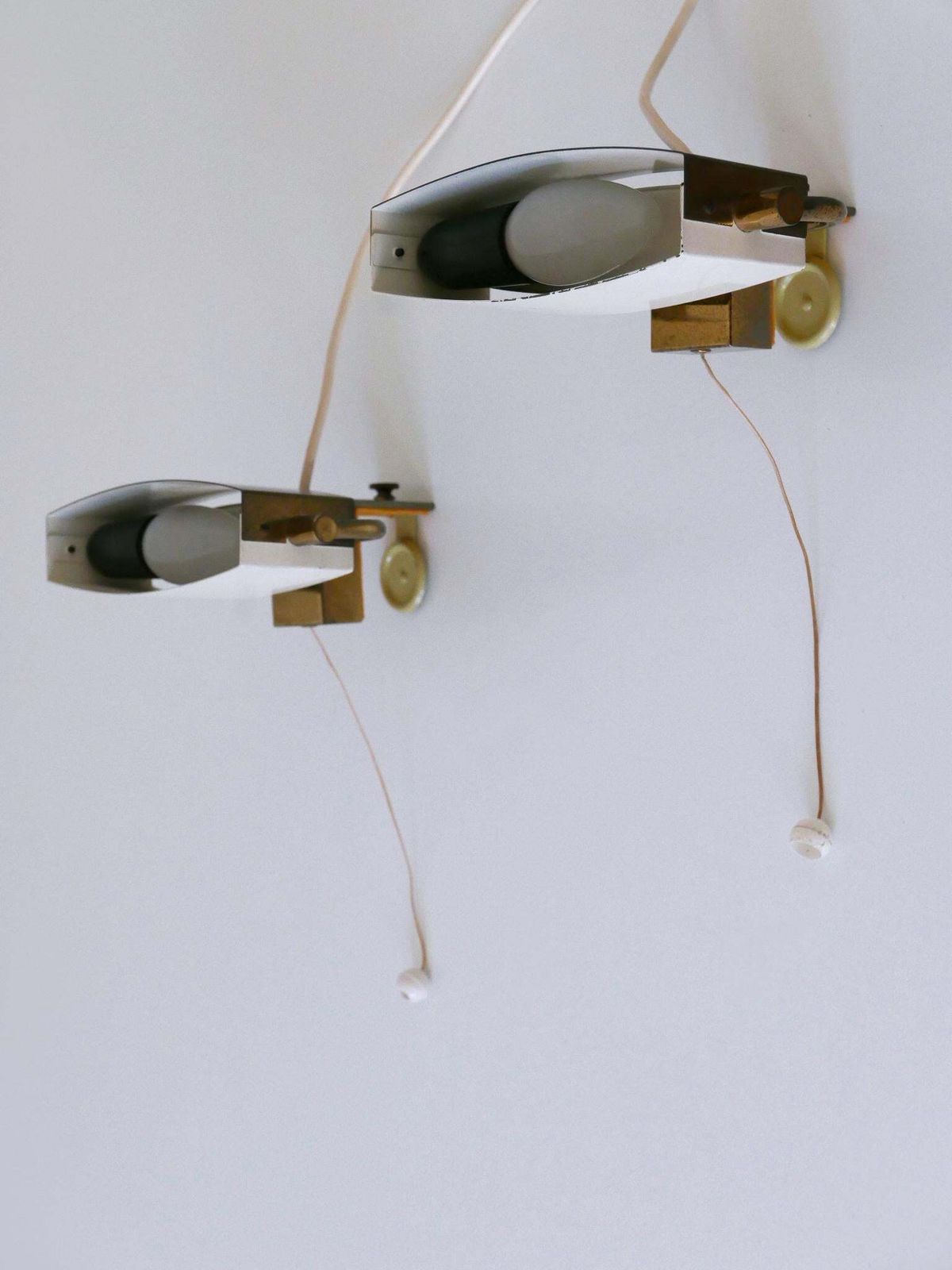 photo buy Set Of Two Elegant Mid Century Bed Clamp Sconces By Paul Neuhaus Germany 1950s