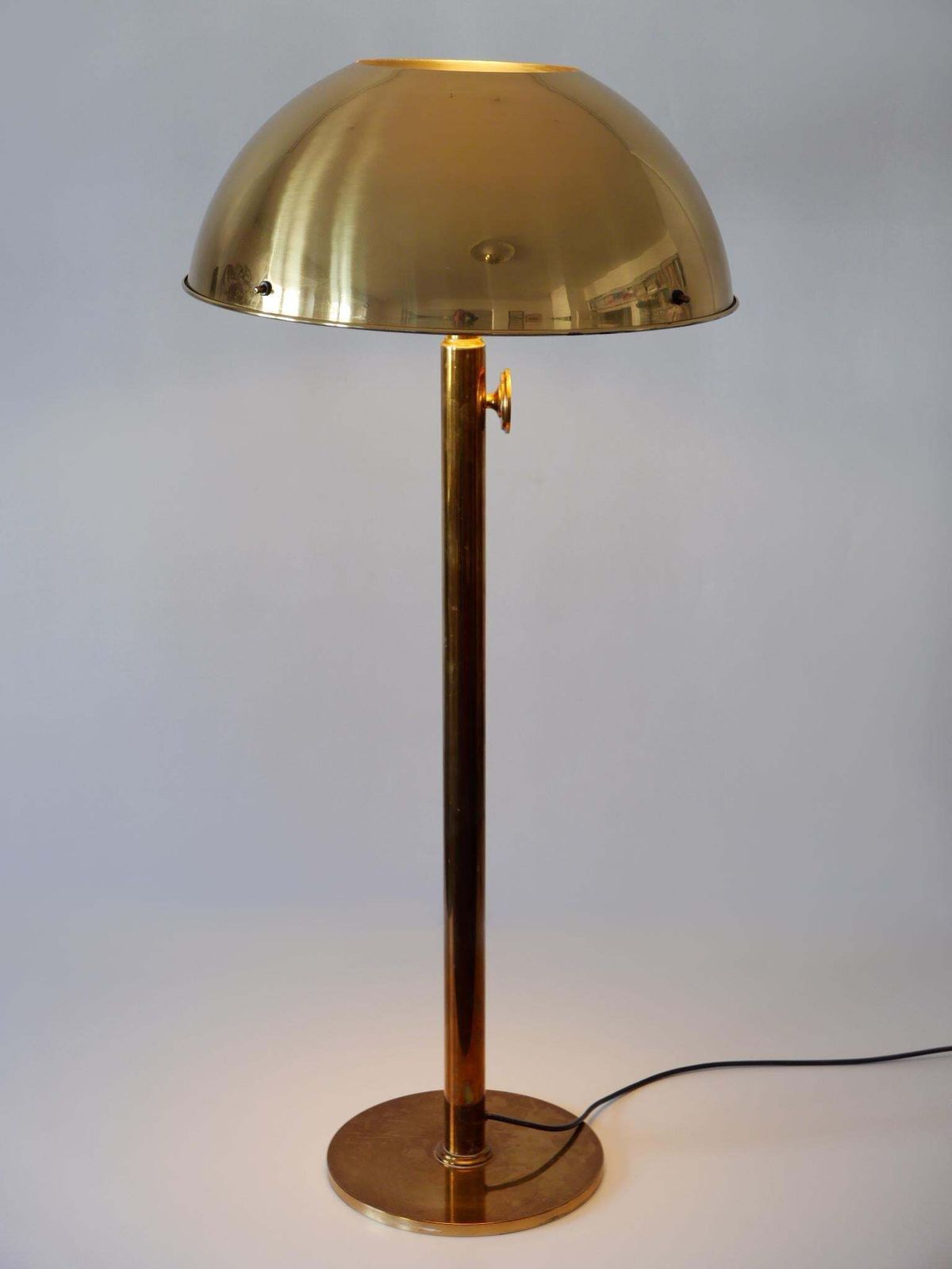 Rare Telescopic Mid Century Modern Brass Floor Lamp By Florian Schulz 1970s photo buy