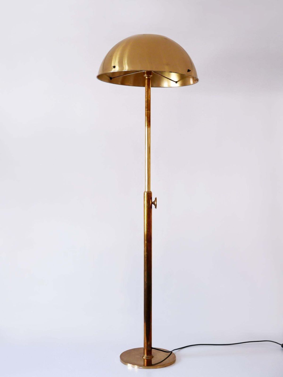 5840.0 Rare Telescopic Mid Century Modern Brass Floor Lamp By Florian Schulz 1970s photo