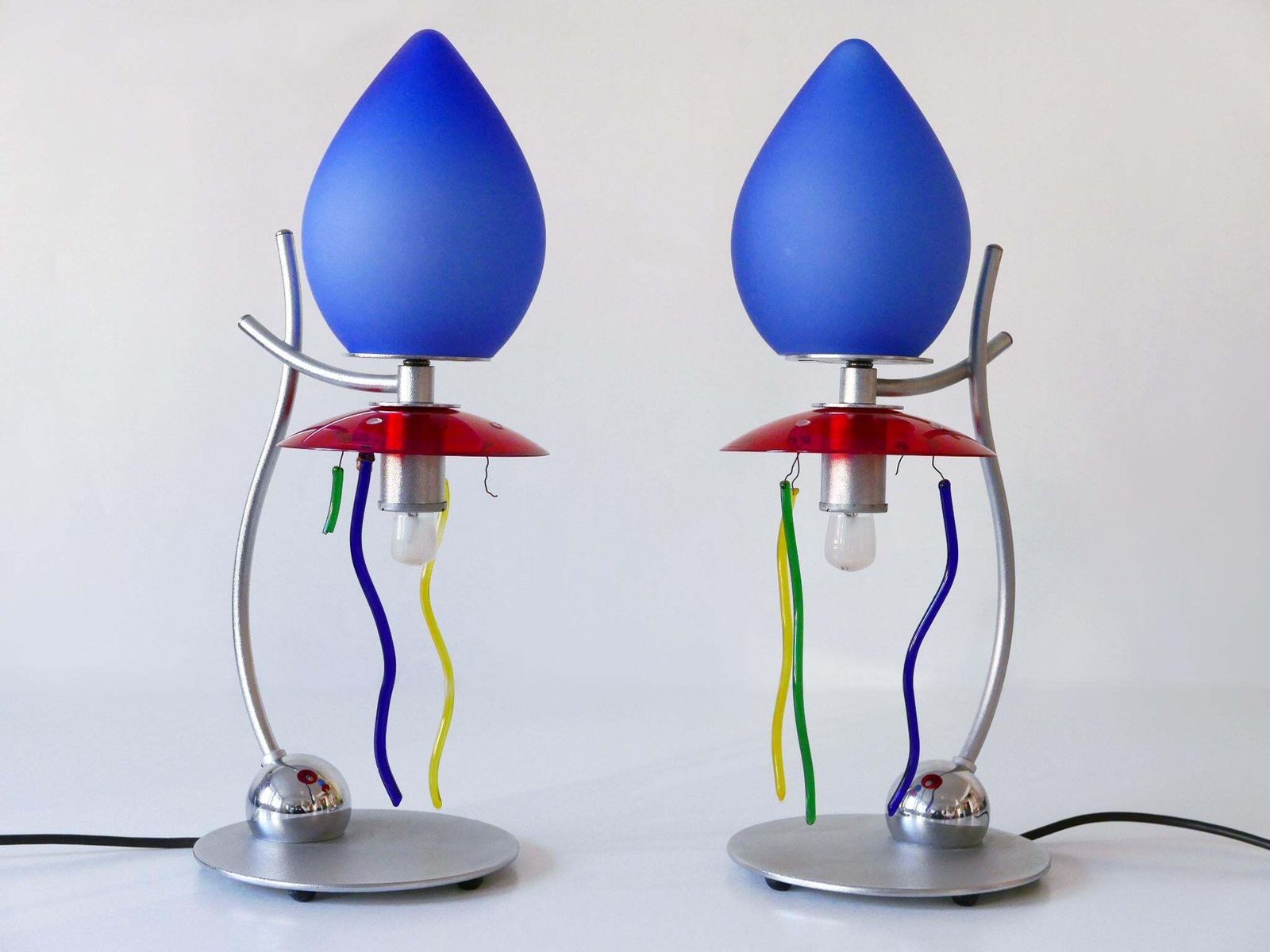 Set Of Two Table Lamps Giocasta Notte By Andrea Anastasio For Artemide 1990s photo 1374.0