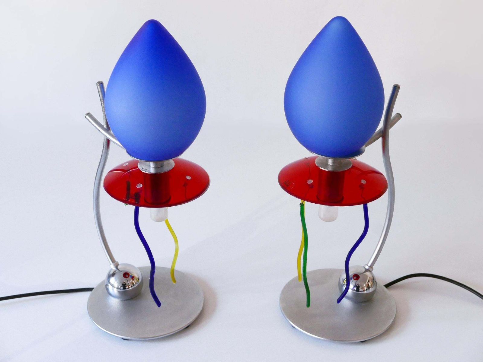 Set Of Two Table Lamps Giocasta Notte By Andrea Anastasio For Artemide 1990s photo buy