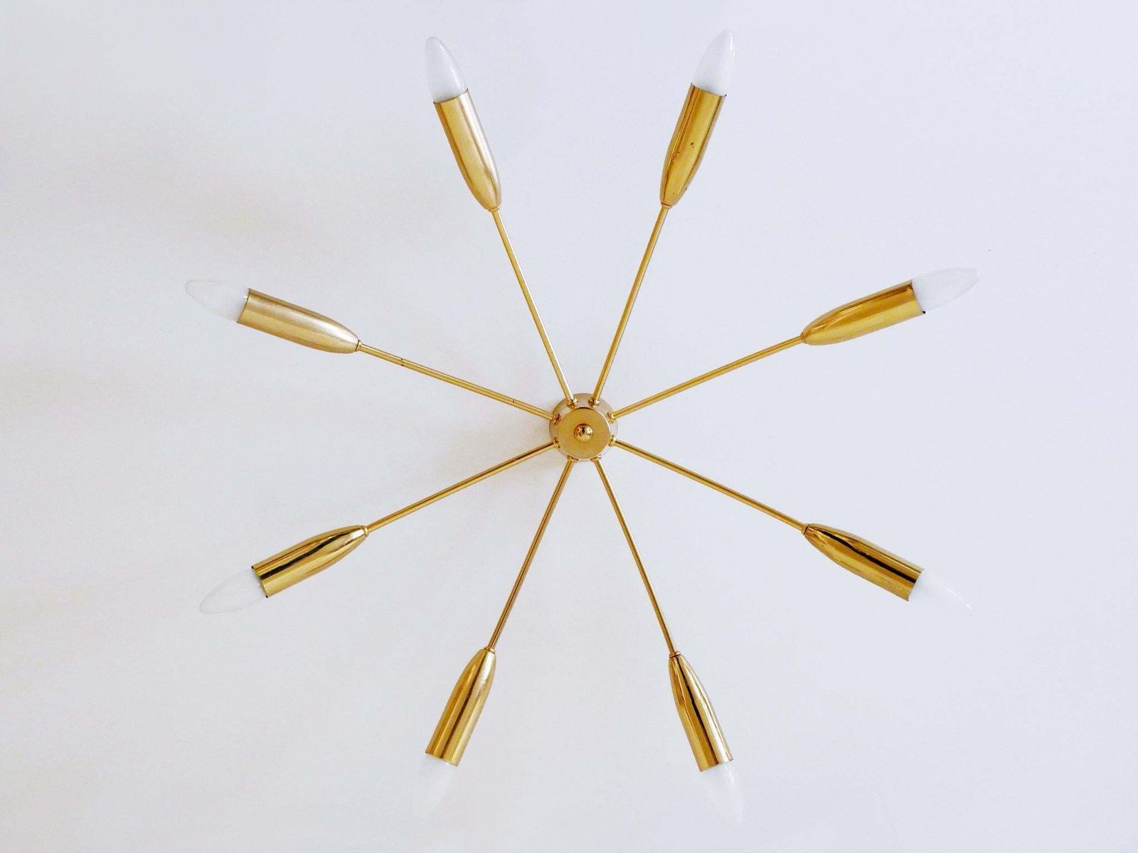 Large Eight Armed Mid Century Sputnik Chandelier Or Ceiling Light Germany 1970s photo 1546.0