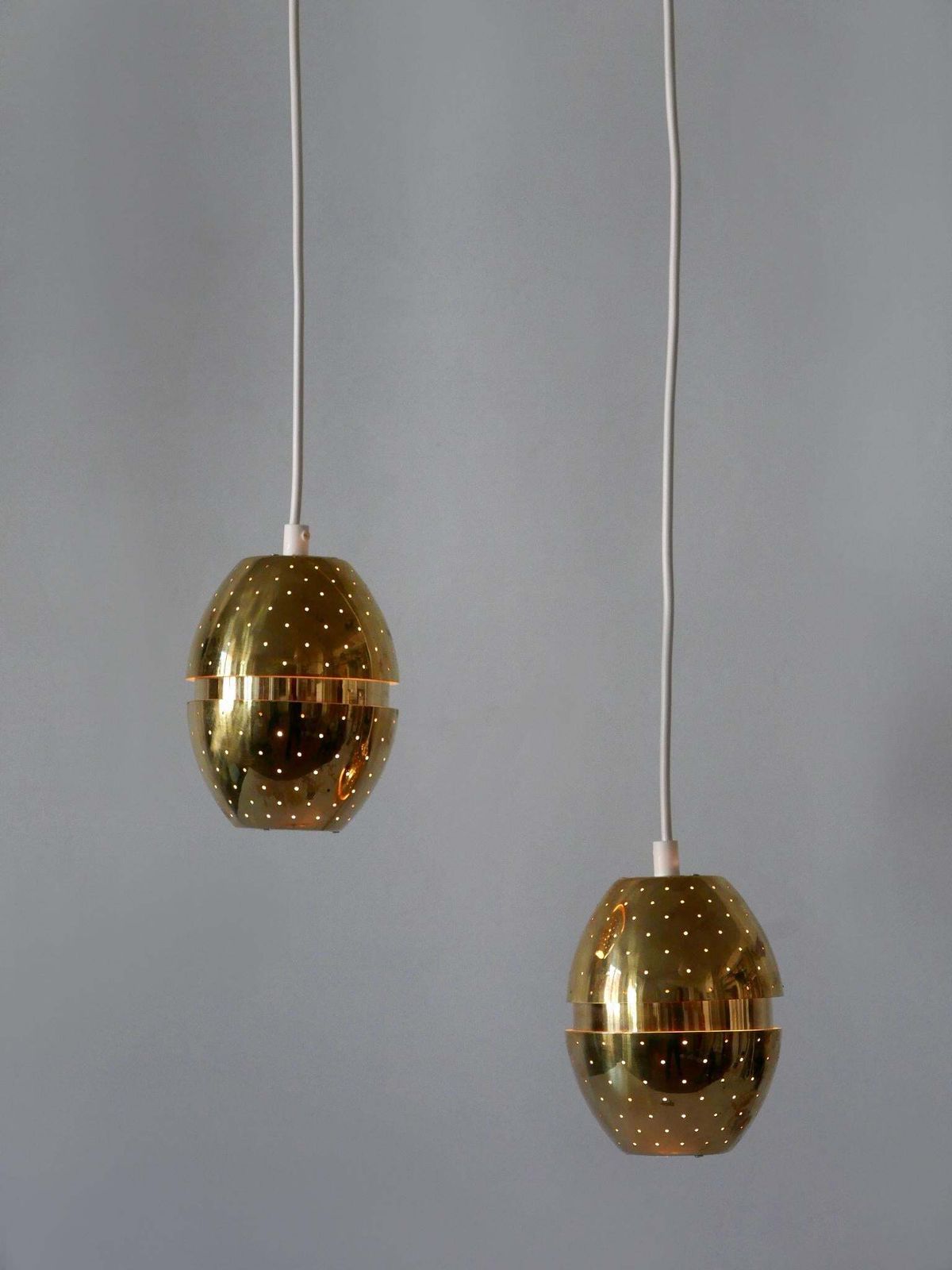 Set Of Two 'Egg' Pendant Lamps By Hans Agne Jakobsson For Ab Markaryd, Sweden photo buy