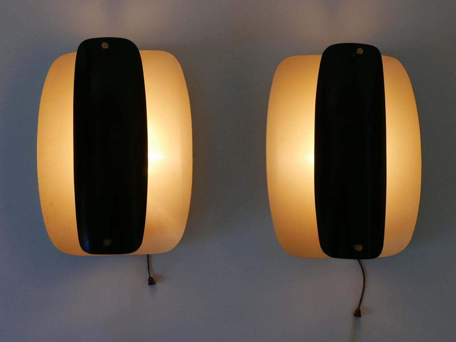 Set Of Two Rare & Elegant Mid Century Modern Sconces Or Wall Lamps Germany 1960s photo furniture