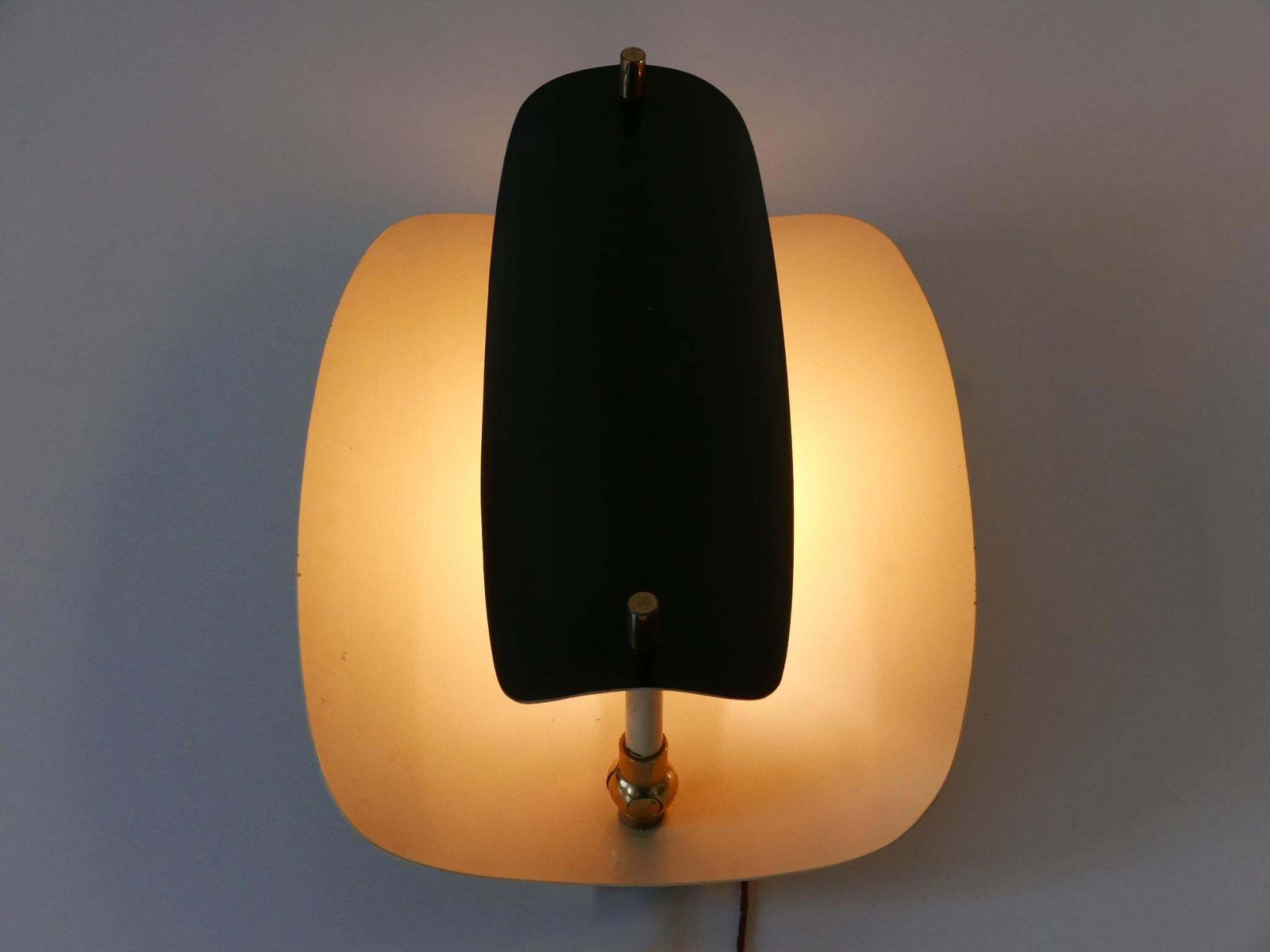 Set Of Two Rare & Elegant Mid Century Modern Sconces Or Wall Lamps Germany 1960s photo 2405.0