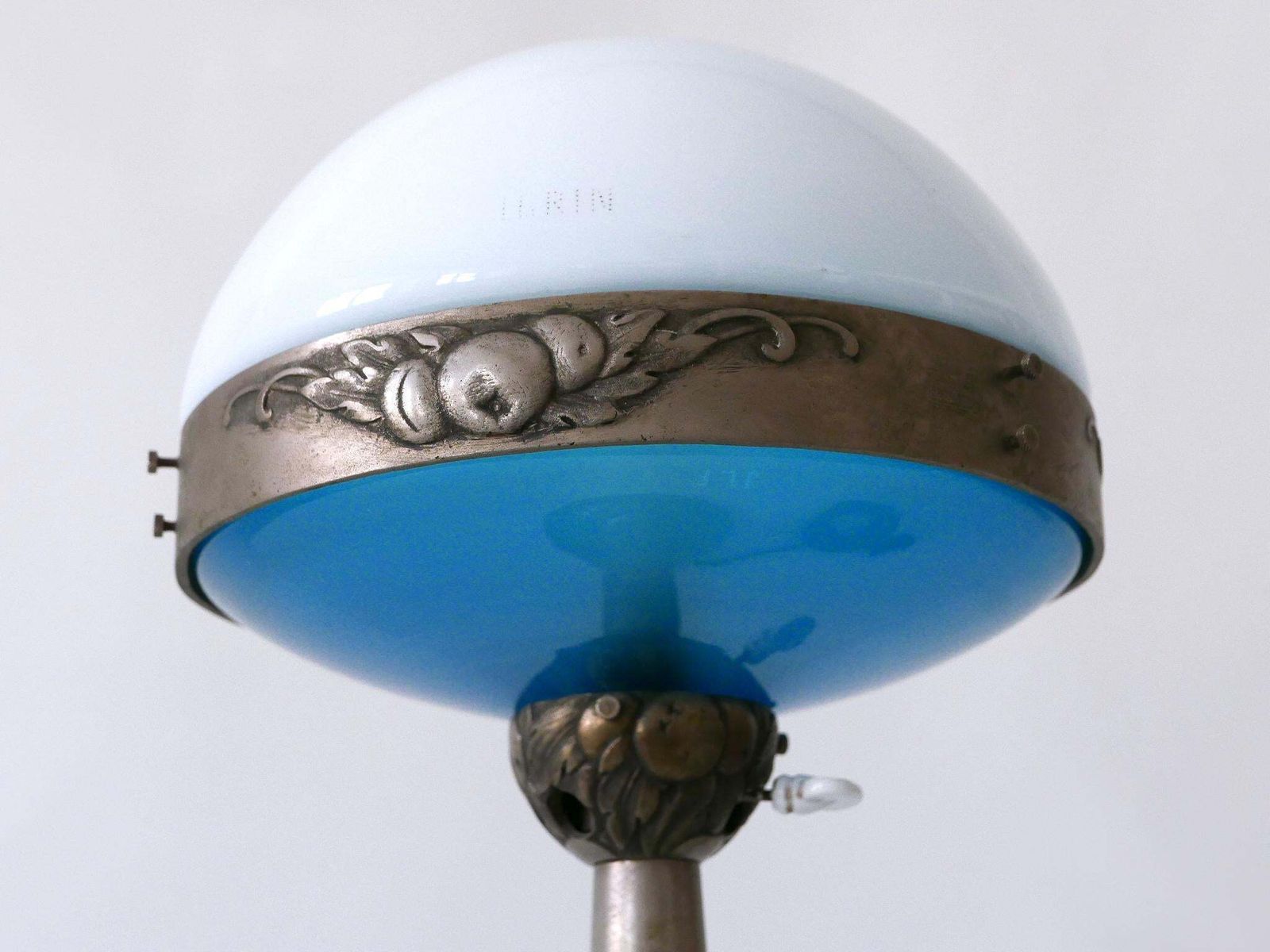 Monumental French Art Deco Table Lamp 'Ilrin' By L. Bosi & Cie. Paris 1930s photo vintage