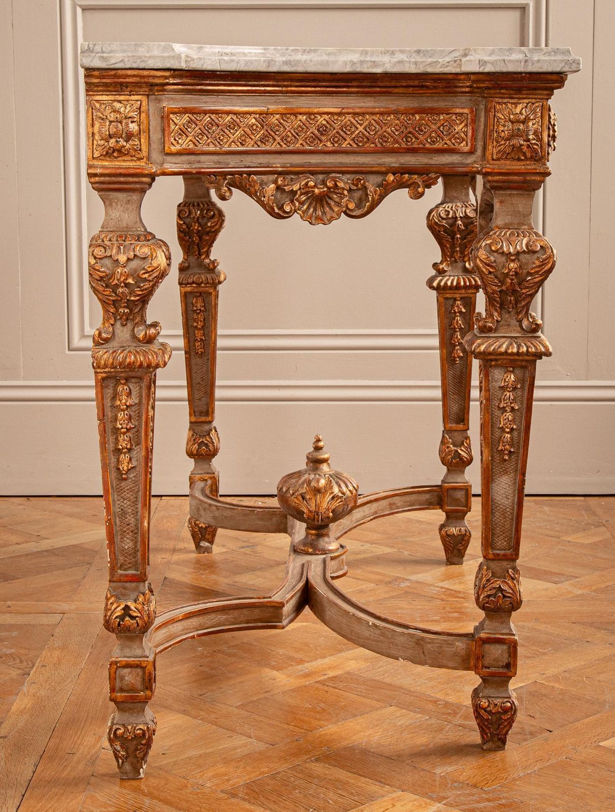 Giltwood French Louis XIV Style Console Made By La Maison London photo for sale