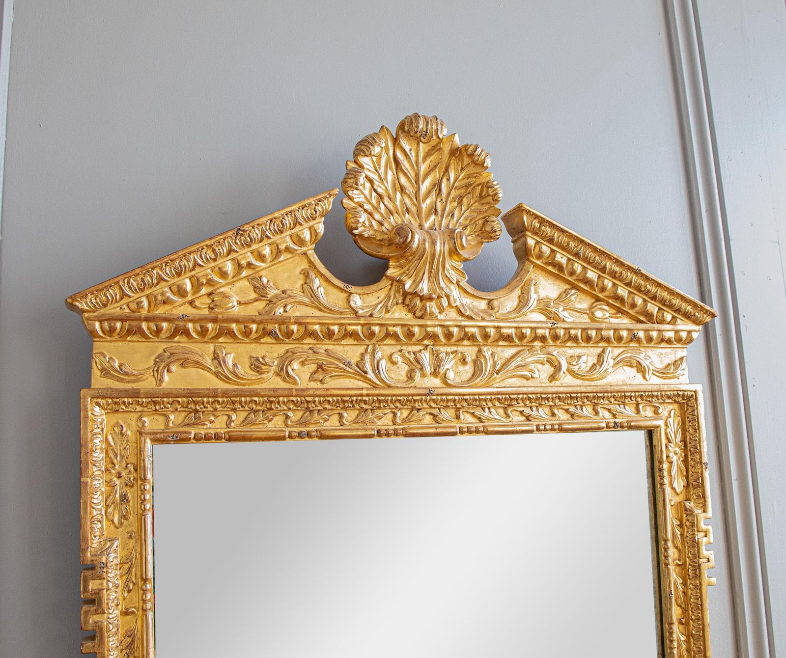 Georgian Style Giltwood Mirror Hand Carved In Solid Wood photo Home Decor