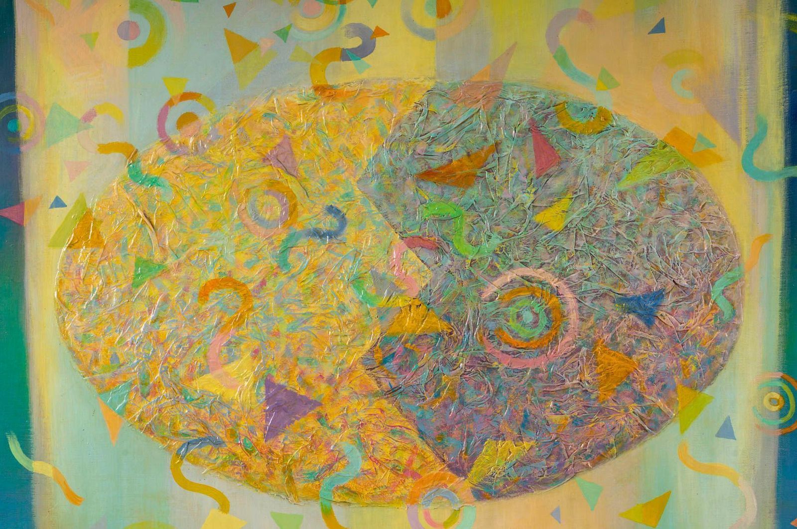 Painting, Oil On Canvas, By Santos Jocelyne, 1990. photo for sale
