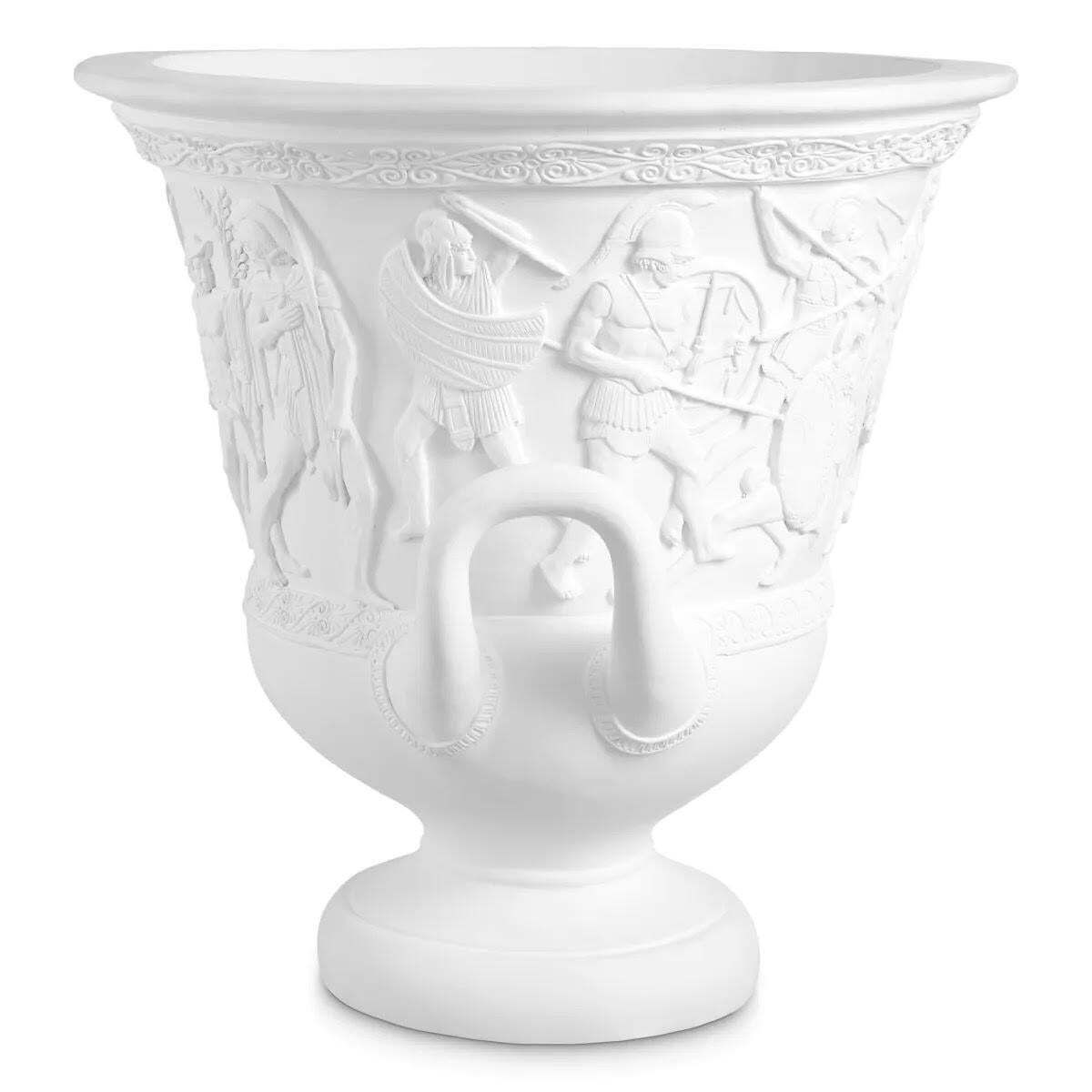 Pair Of Medicis Vases In Terracotta, Contemporary Work. photo furniture