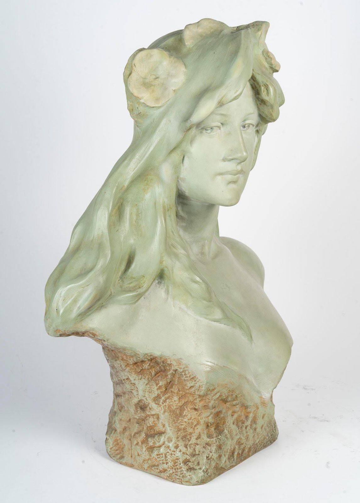 Terracotta Sculptures, Art Nouveau Period, 1900. photo for sale