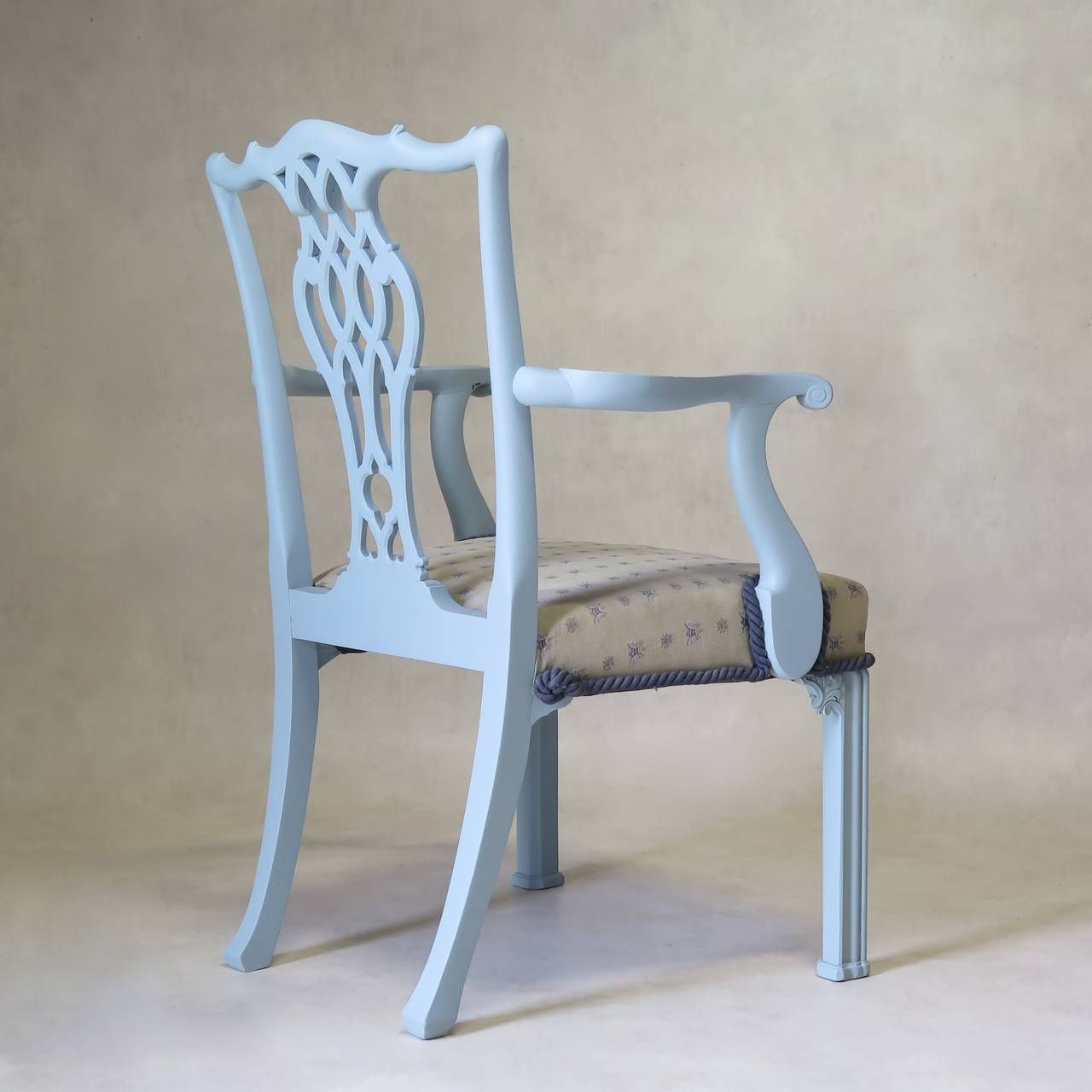 Set Of Six Chippendale Style Chairs And Two Carvers, France, Circa 1940s photo Furniture