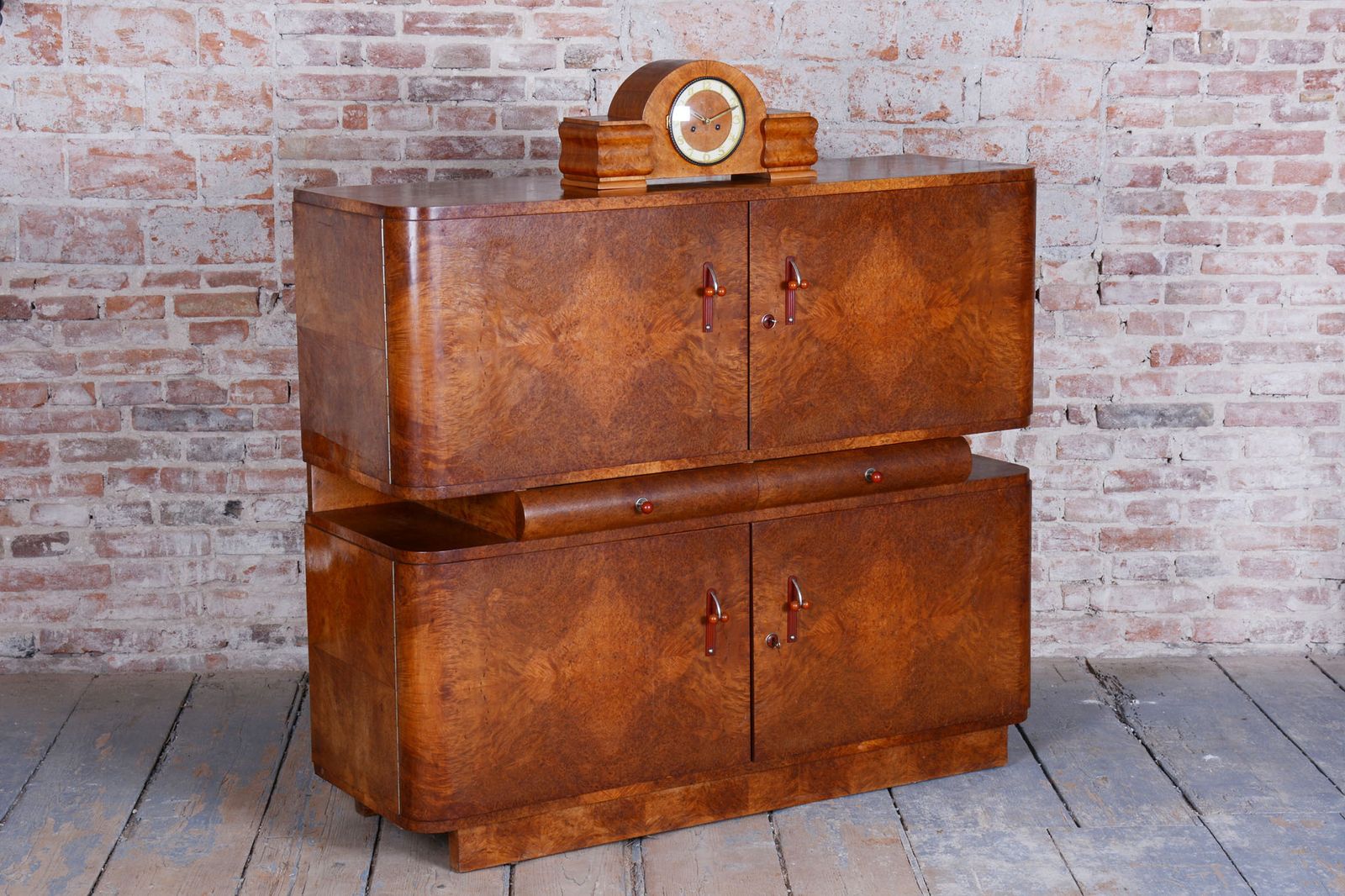 Restored Art Deco Sideboard, By J. Halabala, Up Zavody, Mahogany, Czech, 1920s photo buy
