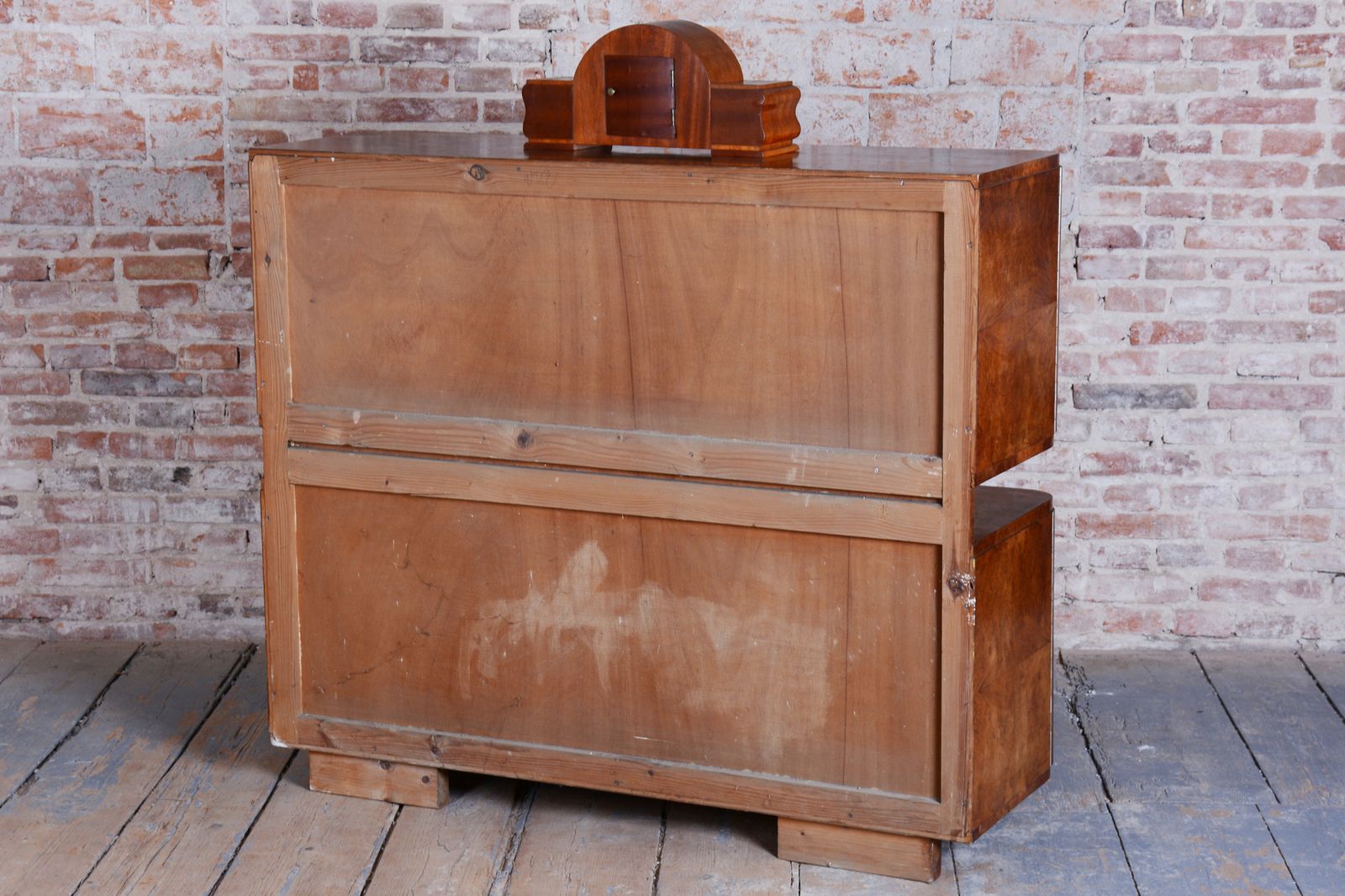 Restored Art Deco Sideboard, By J. Halabala, Up Zavody, Mahogany, Czech, 1920s photo vintage