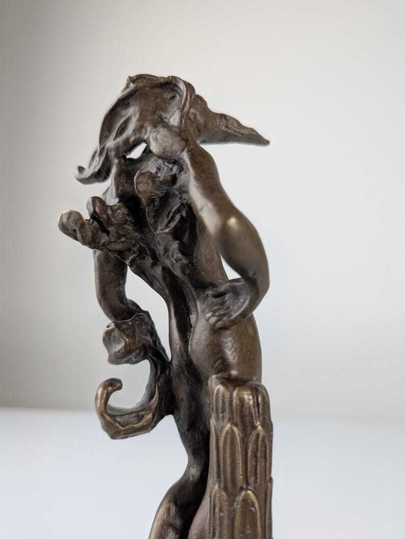 Bronze Sculpture "Birdman" By Salvador Dalí photo Art