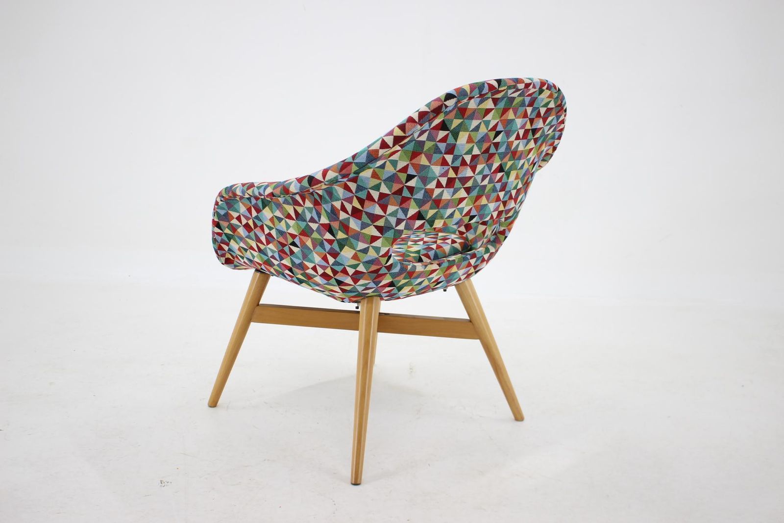 1960s Miroslav Navratil Shell Lounge Chair, Czechoslovakia photo Furniture