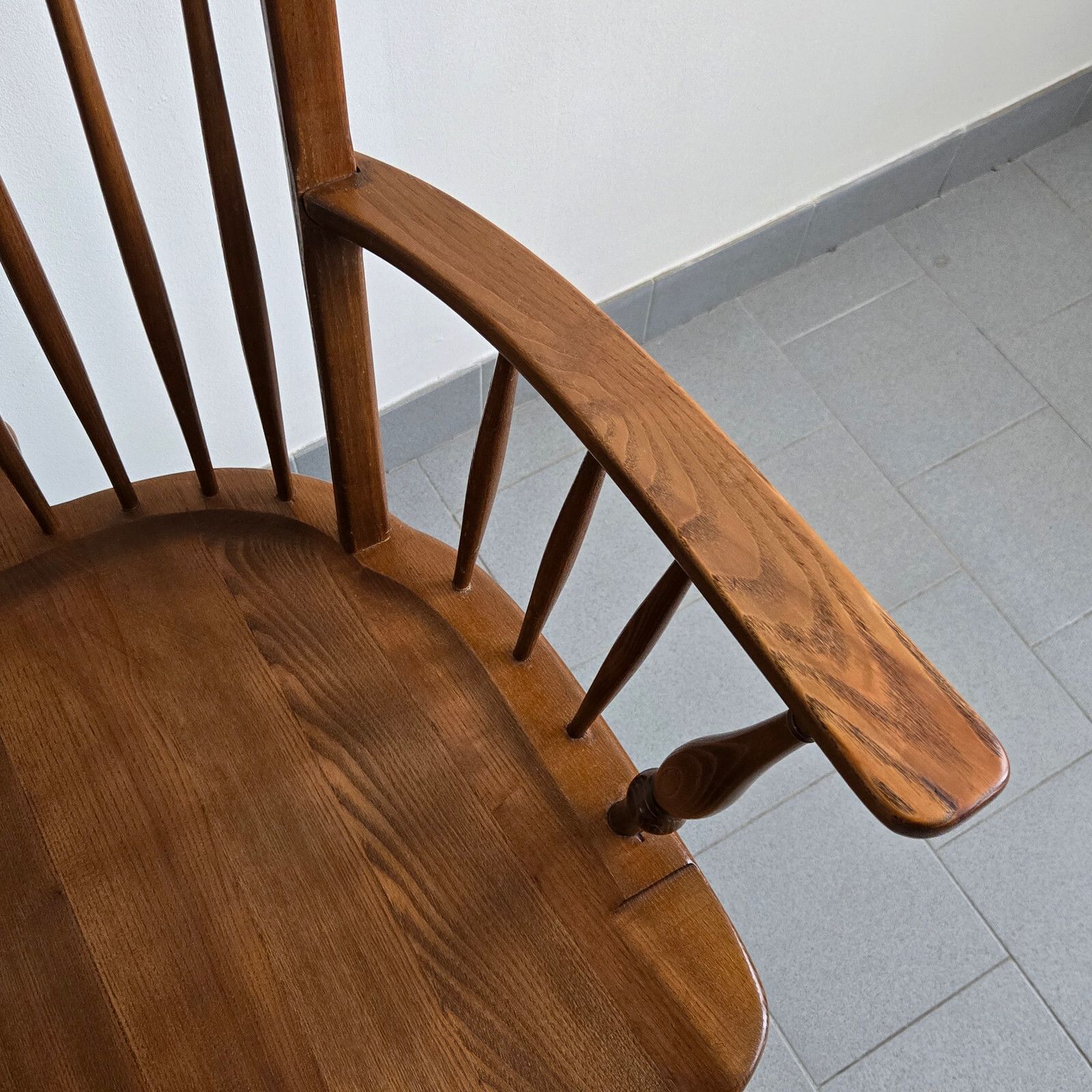 photo buy Vintage 1950 Style Windsor And Heter Varnish Armchair 50s Dlg Tapiovaara Ercol