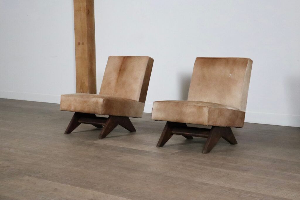 Pair Of Pierre Jeanneret ‘Fireside’ Chairs, Model No. Pj Si 36 A photo furniture