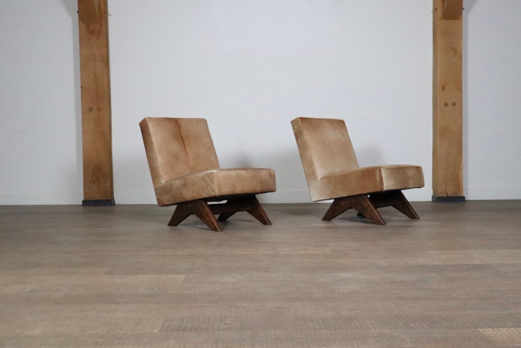 Pair Of Pierre Jeanneret ‘Fireside’ Chairs, Model No. Pj Si 36 A photo 45000.0