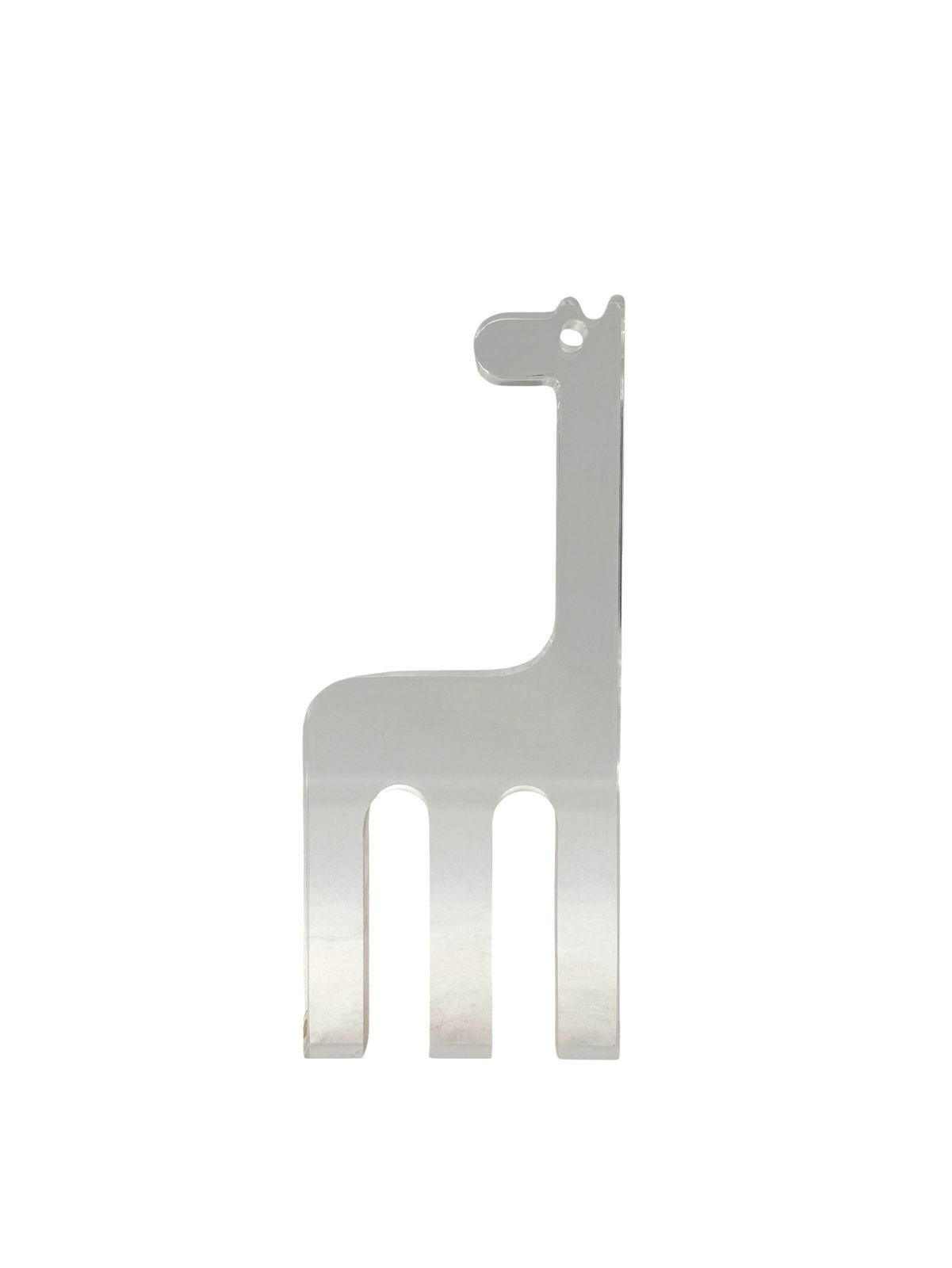 Silvio Russo, Lucite Giraffe Sculpture, Guzzini Italy 1970s photo vintage