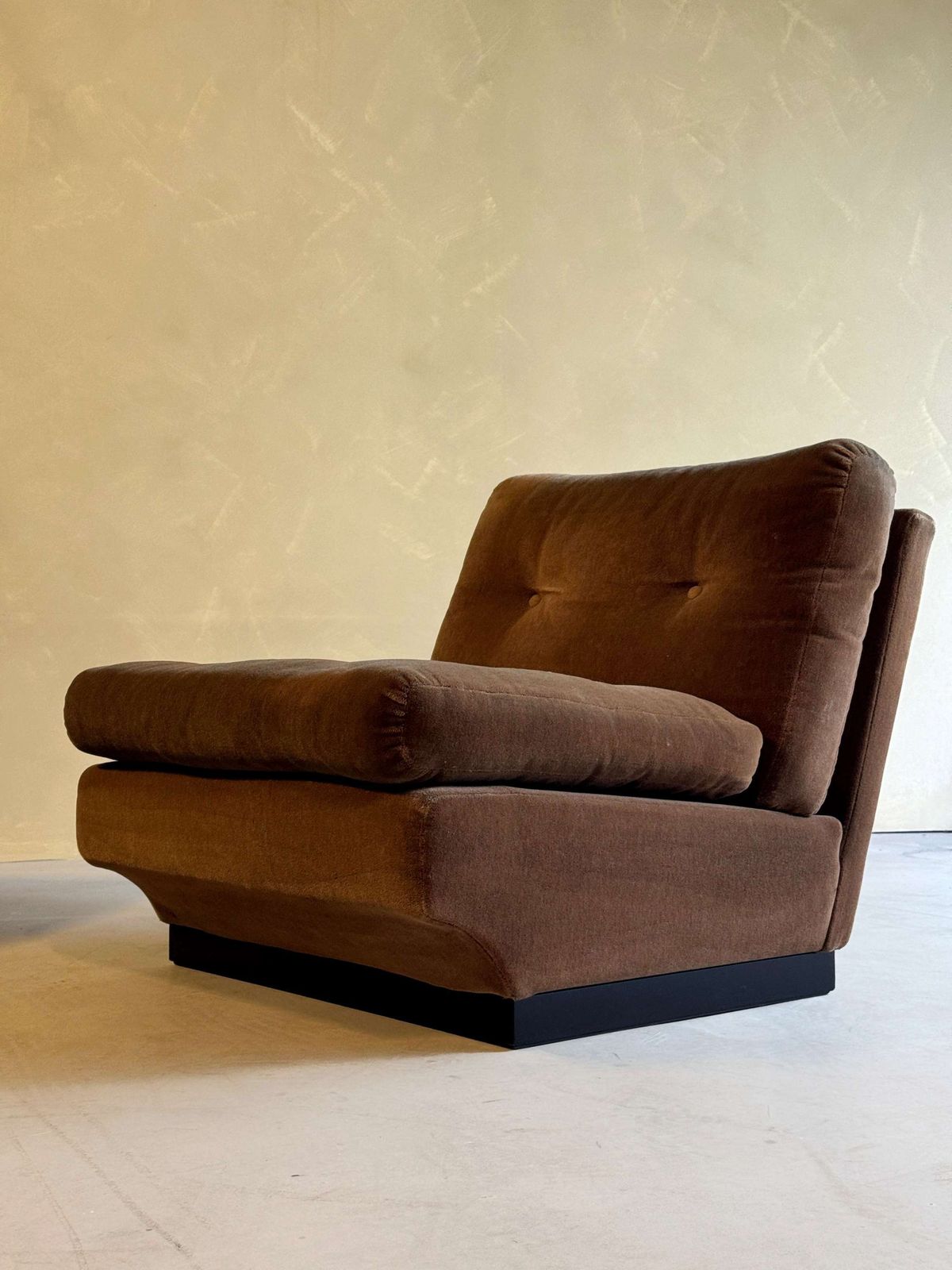 Brown Velvet Sofa Group By Paolo Caliari For Cassina, 1960s photo 3636.0