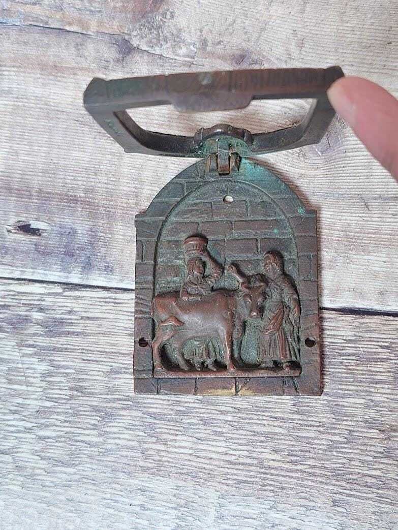 Dun Cow Durham Cathedral Small Collectible Door Knocker, Small Brass Door Knocker photo 55.0