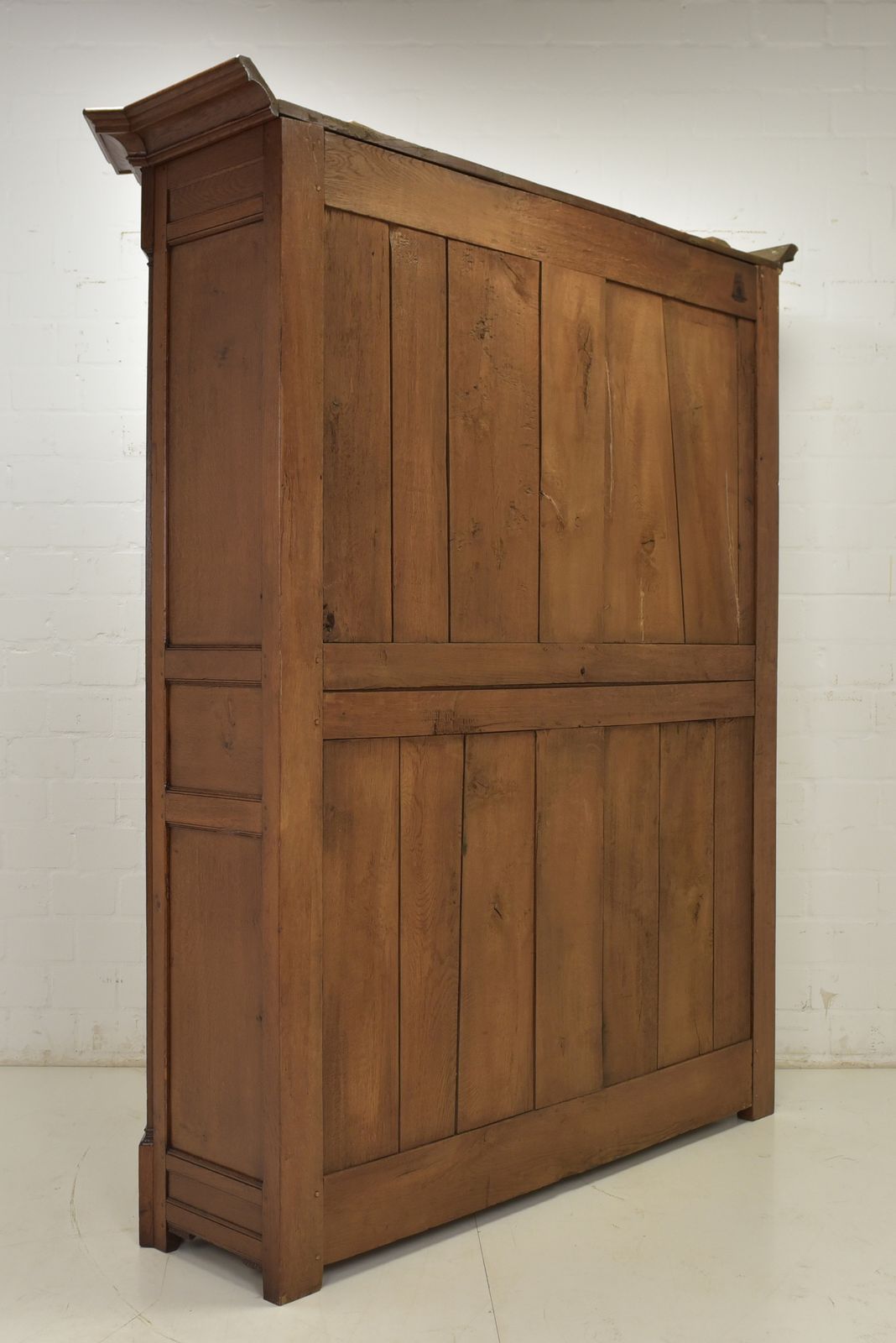 2464.0 Hallway Cupboard Restored Biedermeier Oak Wardrobe Hall Cupboard photo