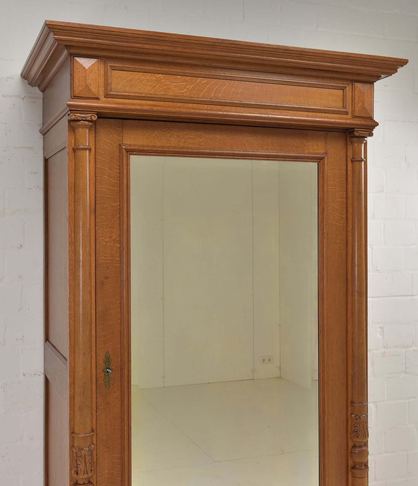 photo furniture One Door Wardrobe Restored Wilhelminian Era Oak Shelving Unit