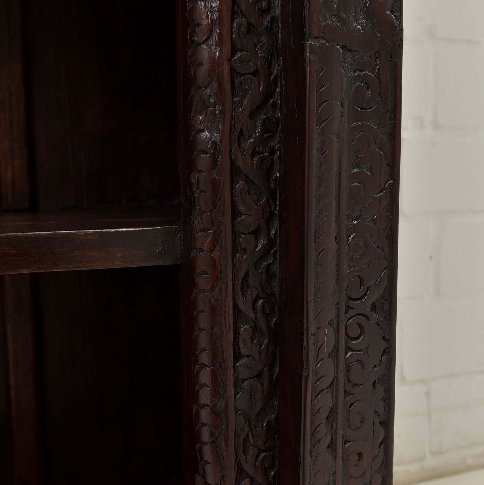 Indian Shelf Restored Around 1840. Rajasthan Colonial Furniture Made Of Solid Teak. photo buy