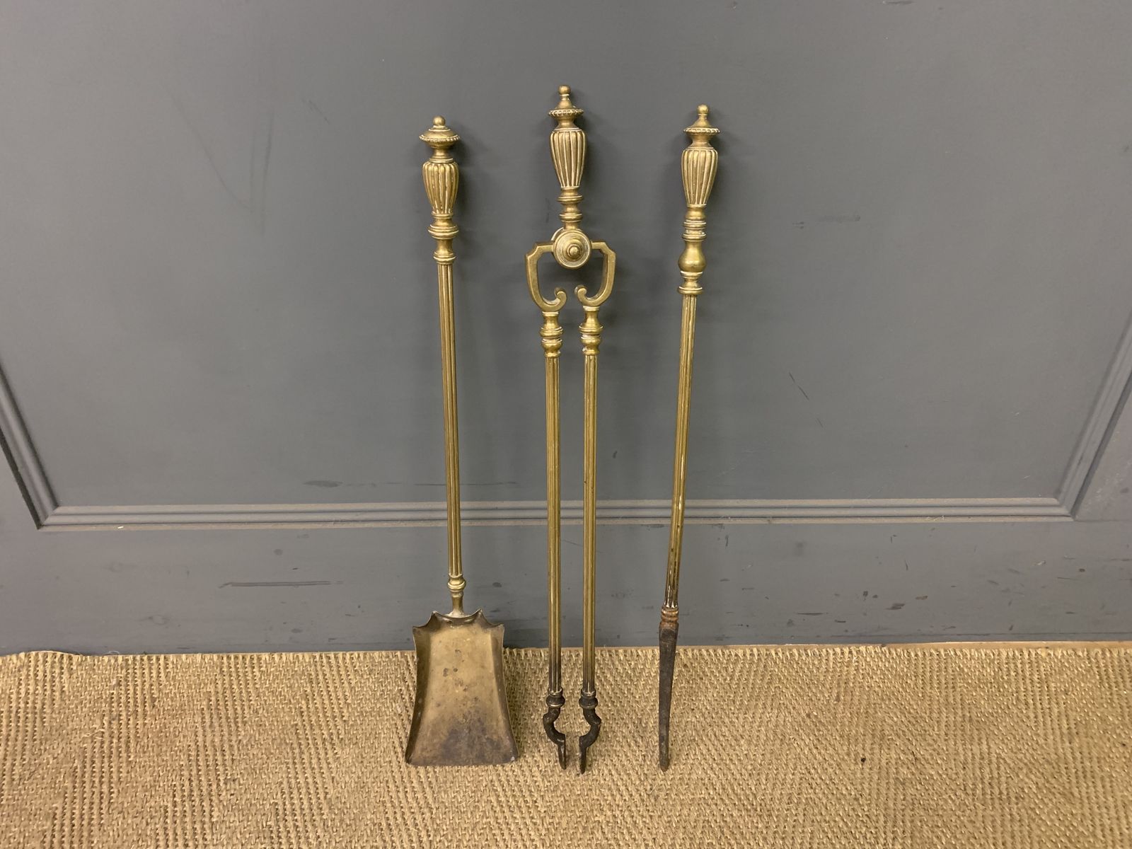 Victorian Brass Fender Set photo furniture