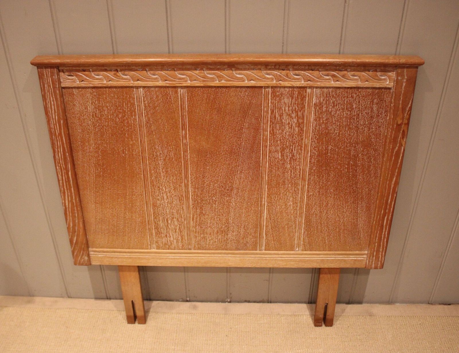 Single Limed Oak Headboard