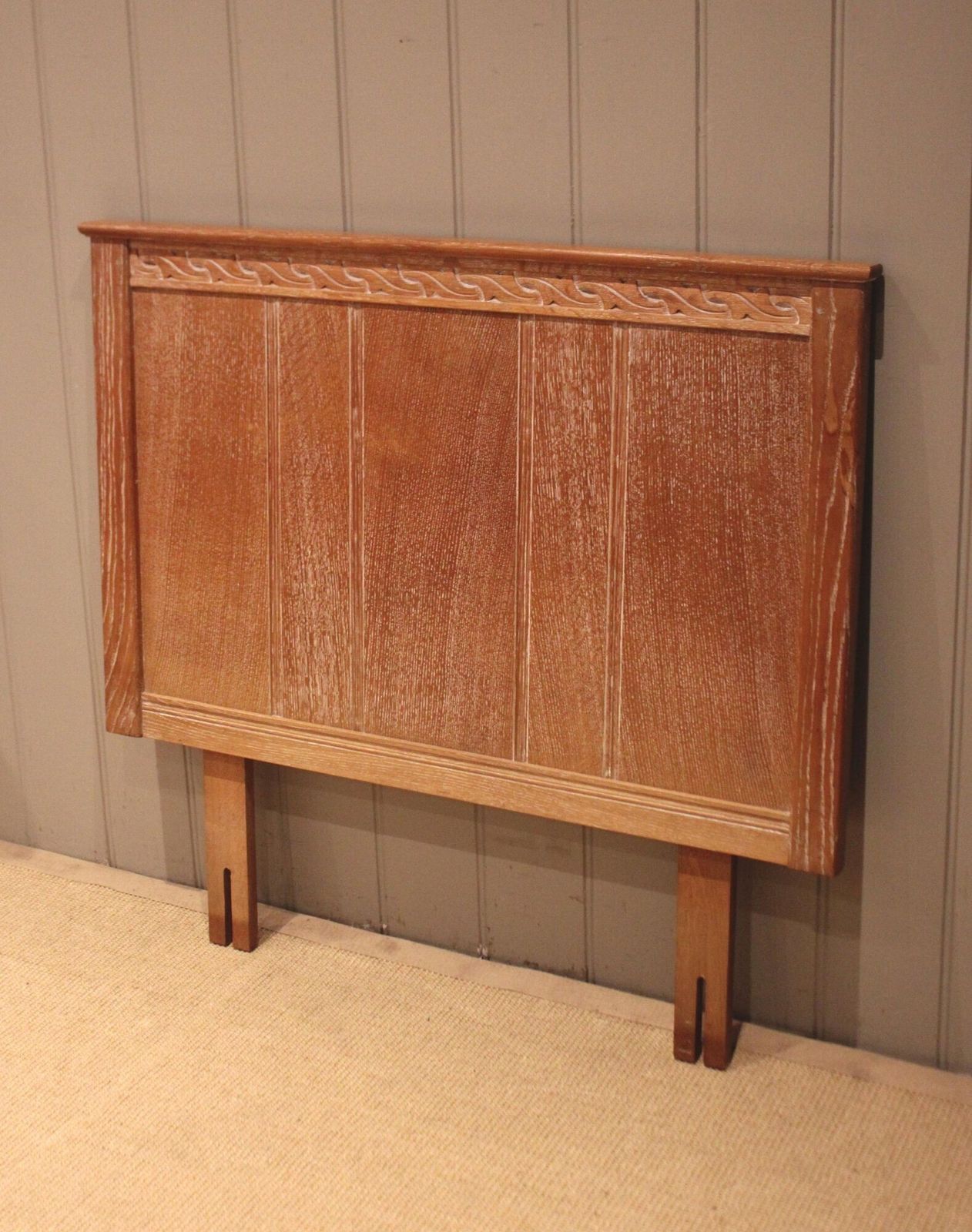 Single Limed Oak Headboard photo furniture