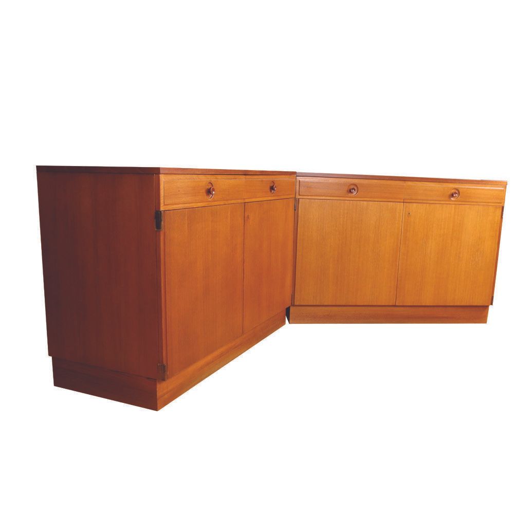 790.0 Swedish Sideboard In Teak By Bertil Fridhagen For Bodafors, 1960s, Set Of 2 photo