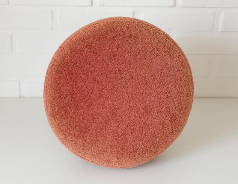 Small Vintage Stool / Space Age / Cushion Stool / Footstool / Mid Century Ottoman / Retro Furniture / Yugoslavia 1960's / Vanity Stool photo vinterior