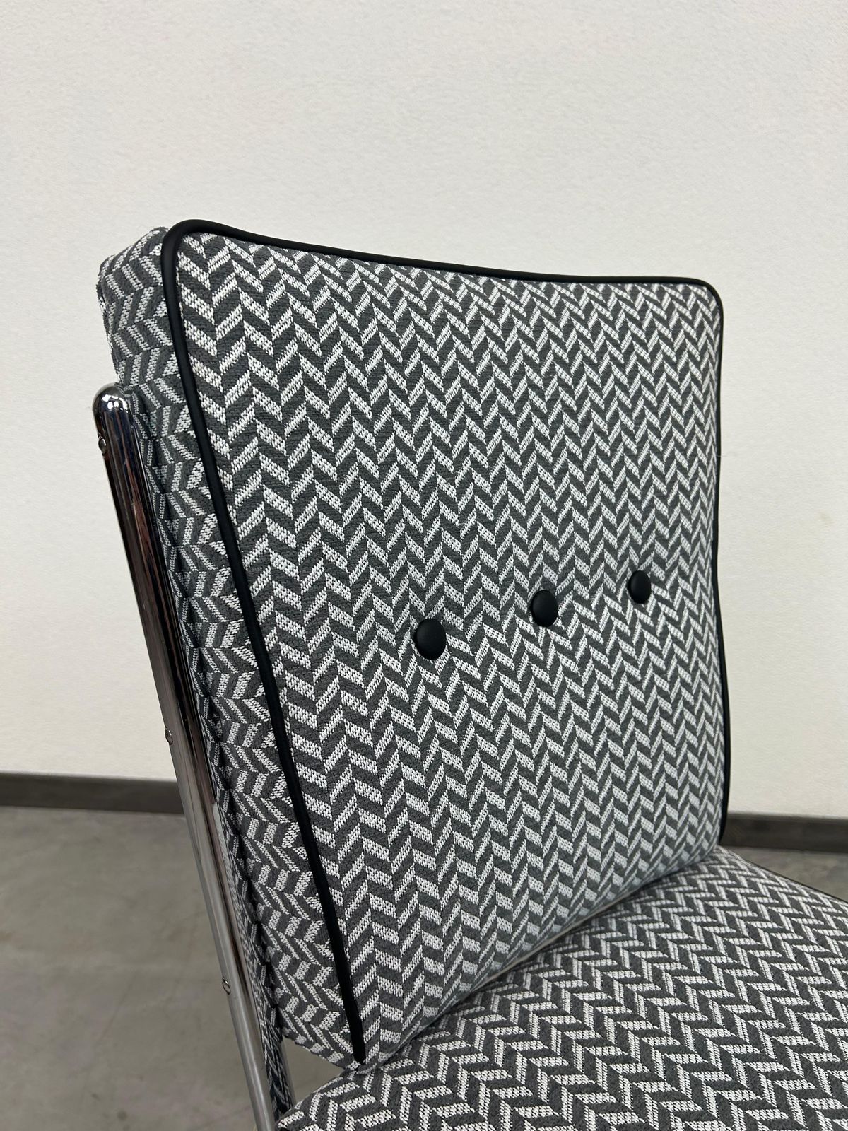 Mid Century Modern Tubular Steel Chair By Jozsef Peresztegi photo 616.0
