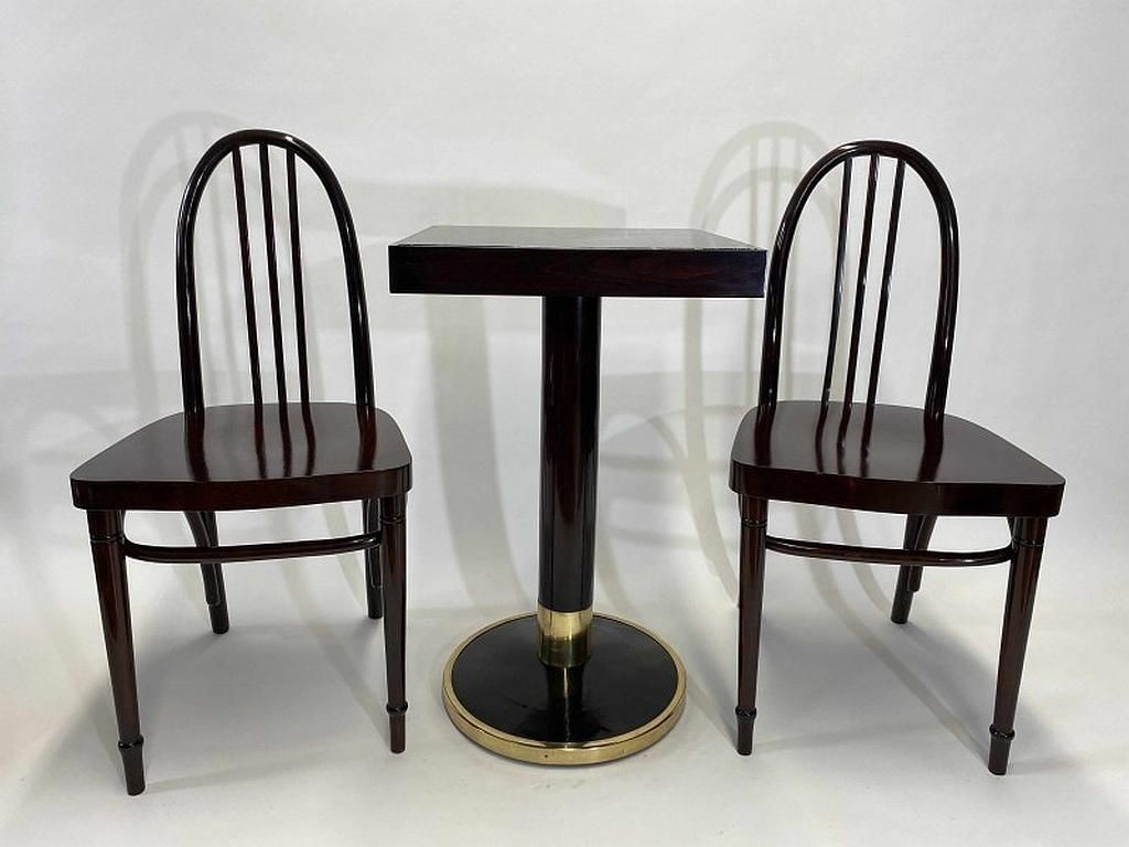 Pair Of Secession Josef Hoffmann Chairs No.637 Ex. By Thonet photo furniture