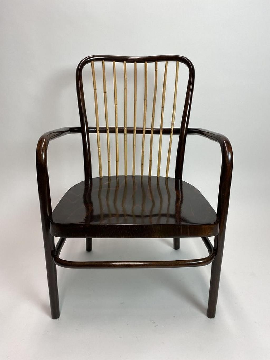 Pair Of Armchairs Model A413f By Josef Frank For Thonet Mundus photo for sale