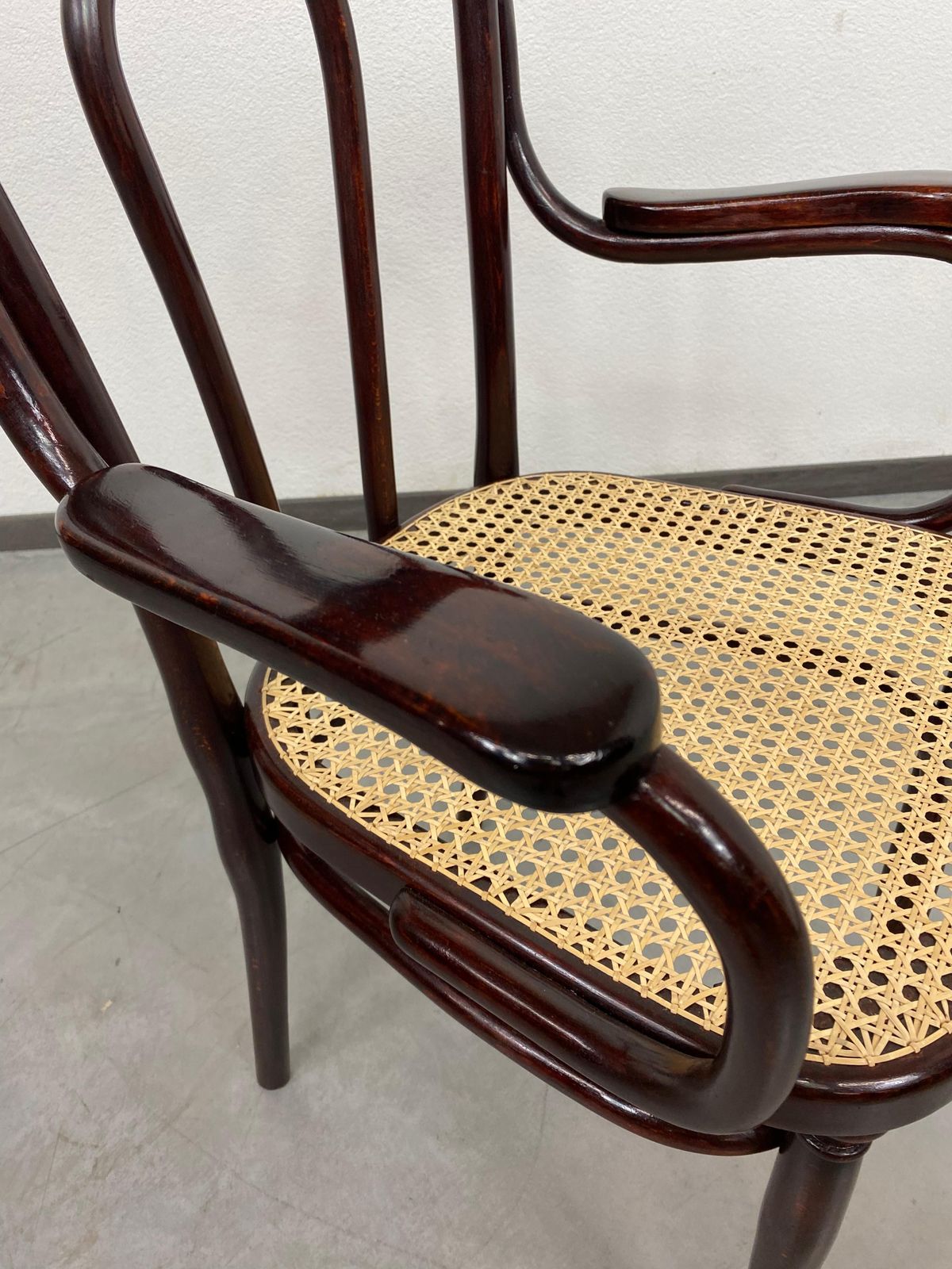 Thonet Office Chair With Rattan Seat photo Furniture
