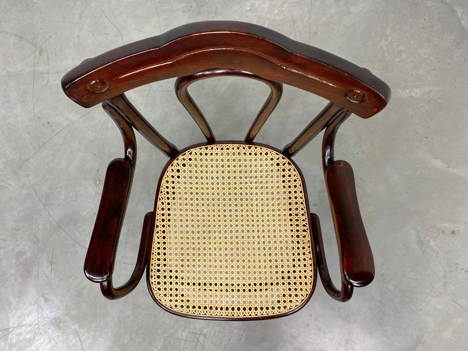 Thonet Office Chair With Rattan Seat photo buy