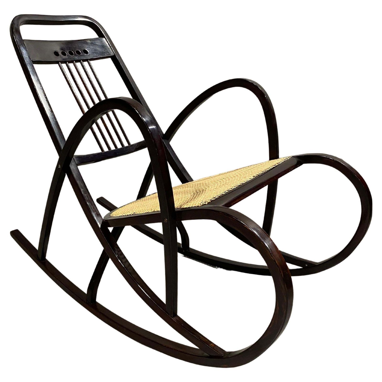 Secession Rocking Chair No.7211 By Marcel Kammerer For Thonet