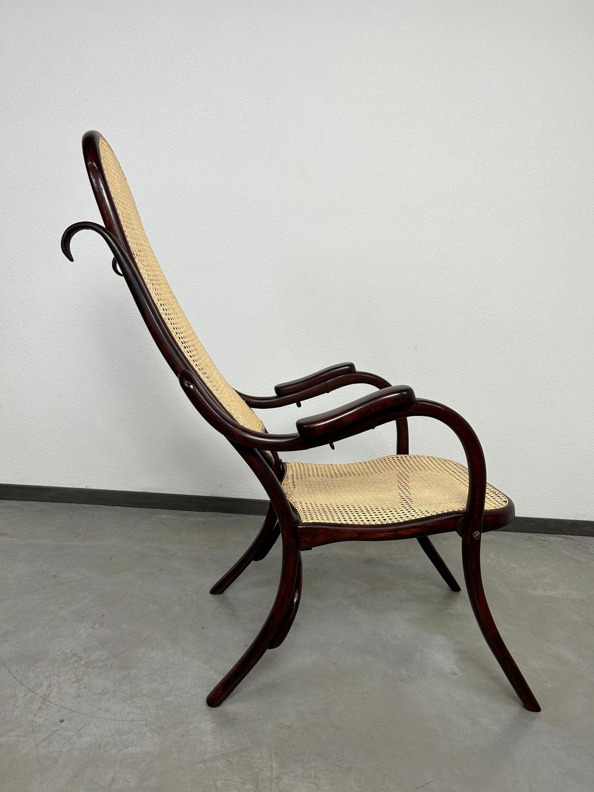 Very Rare Folding Easy Chair No.1 By Thonet photo for sale