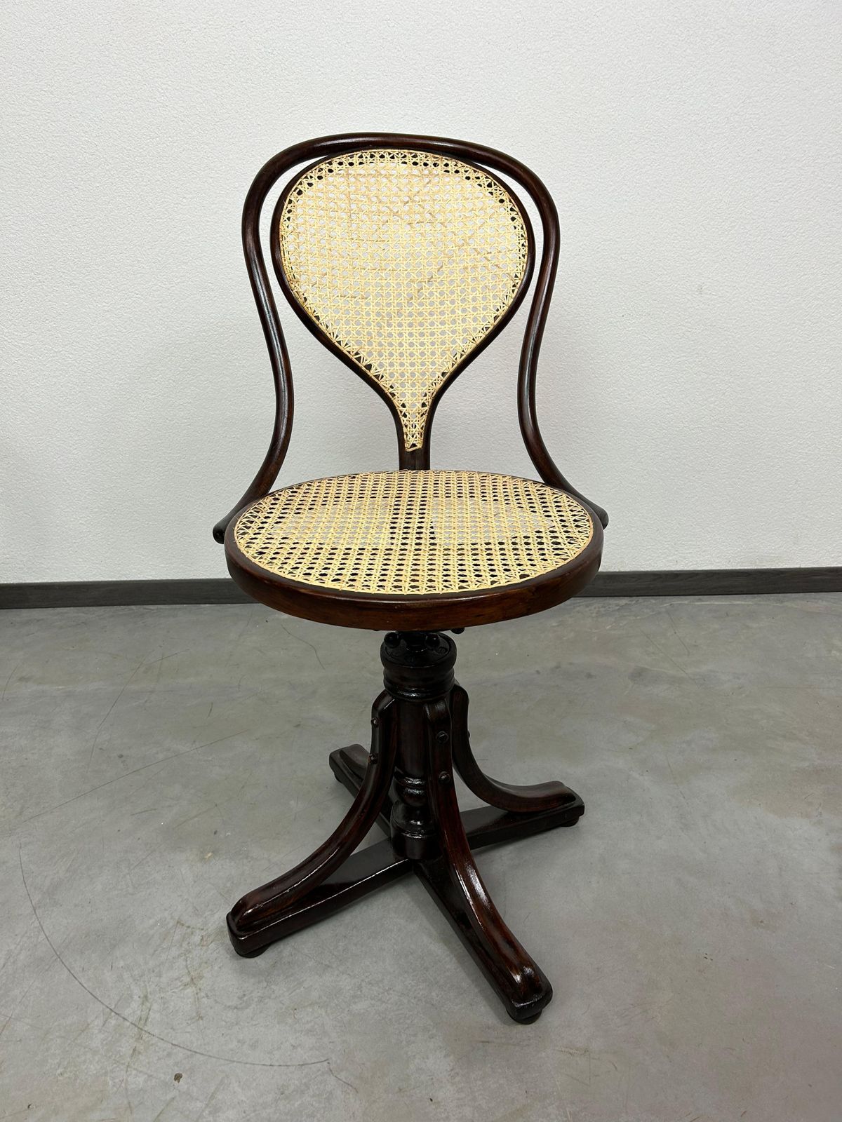 Bentwood Swivel Chair No.9 By J.J.Kohn photo for sale