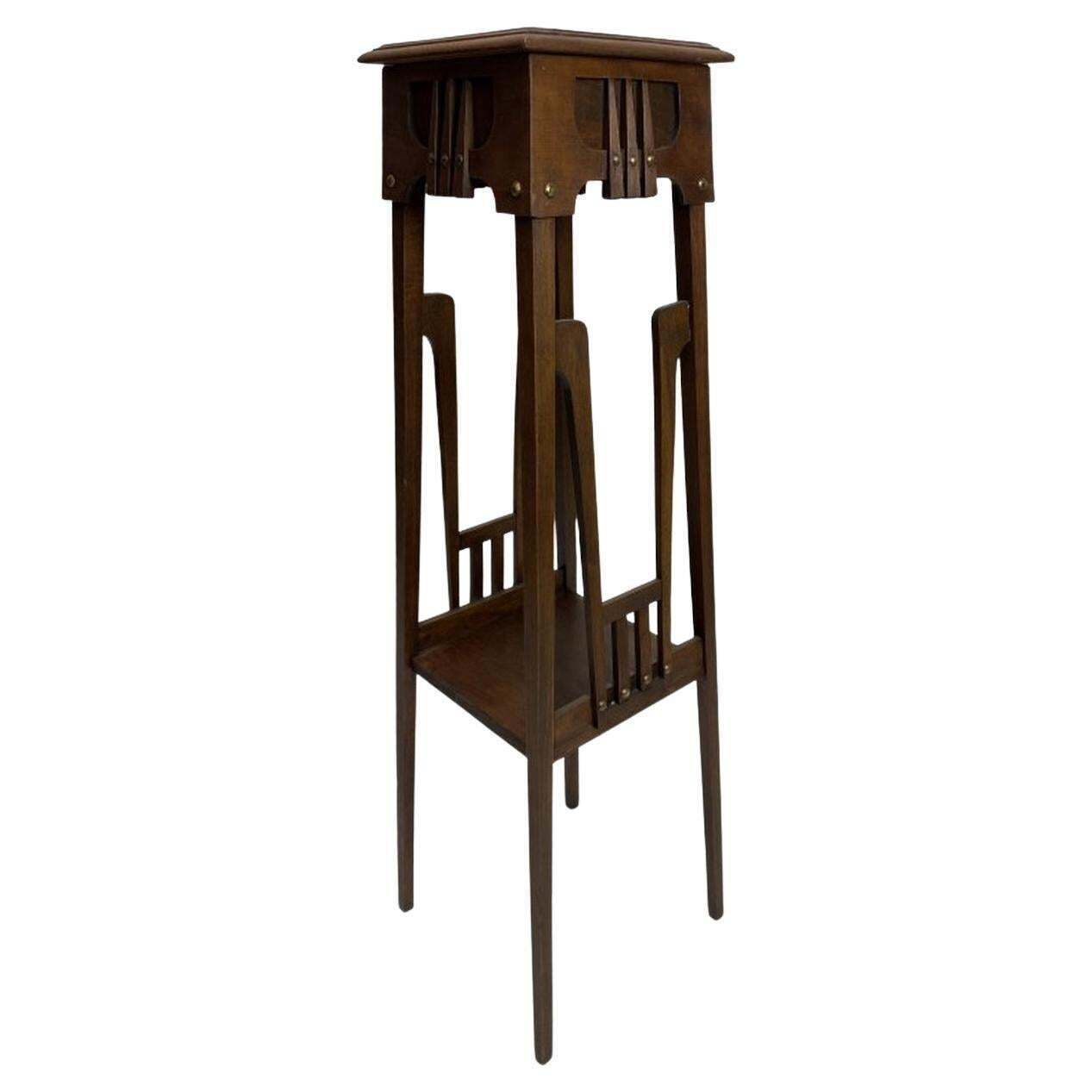 Secession Flower Stand By Gustave Serrurier Bovy