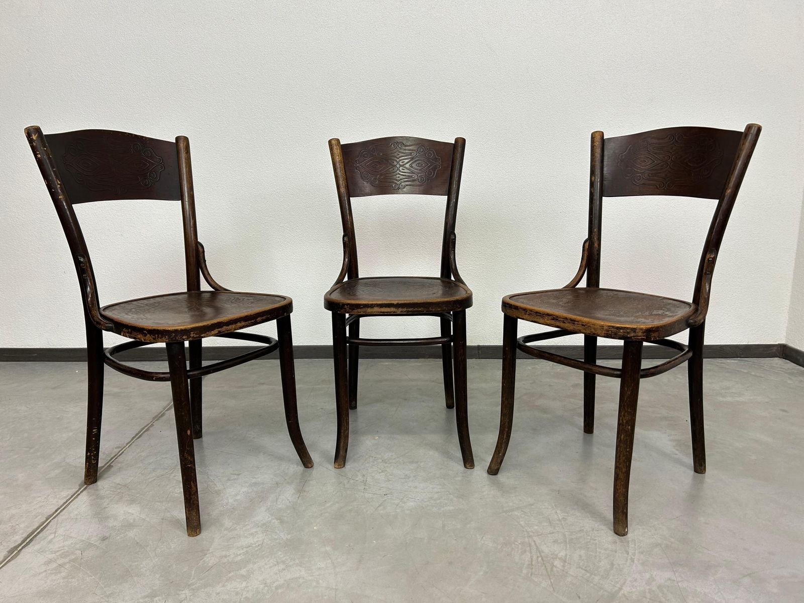 Set Of 3 Dining Room Chairs By J&J Kohn photo furniture