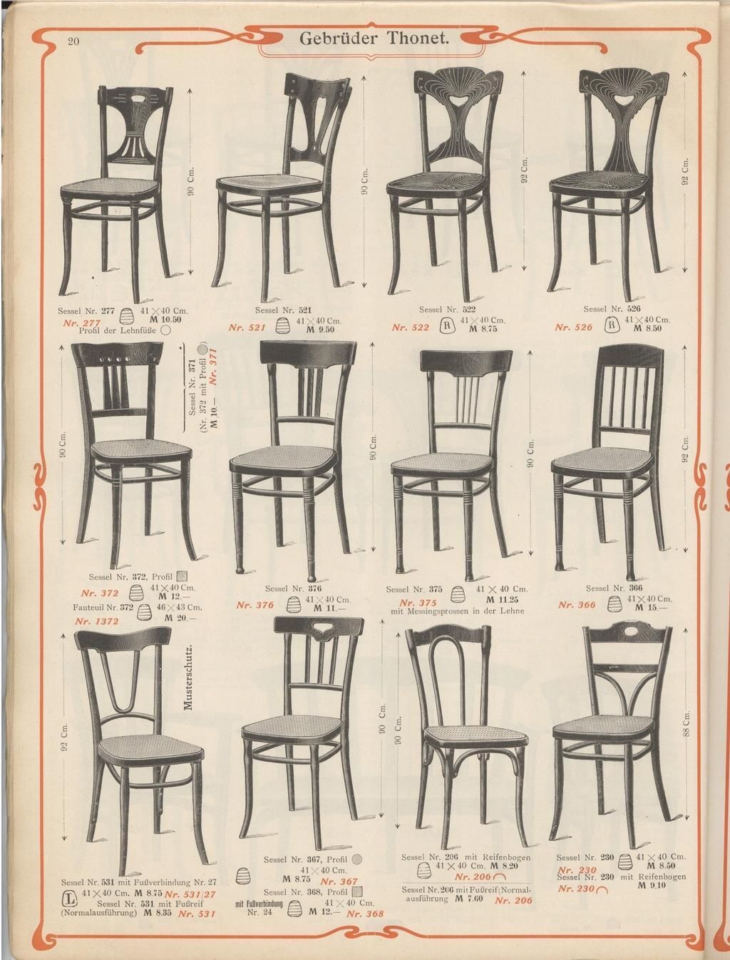 photo vinterior Very Rare Jugendstil Dining Chair No.522 By Thonet
