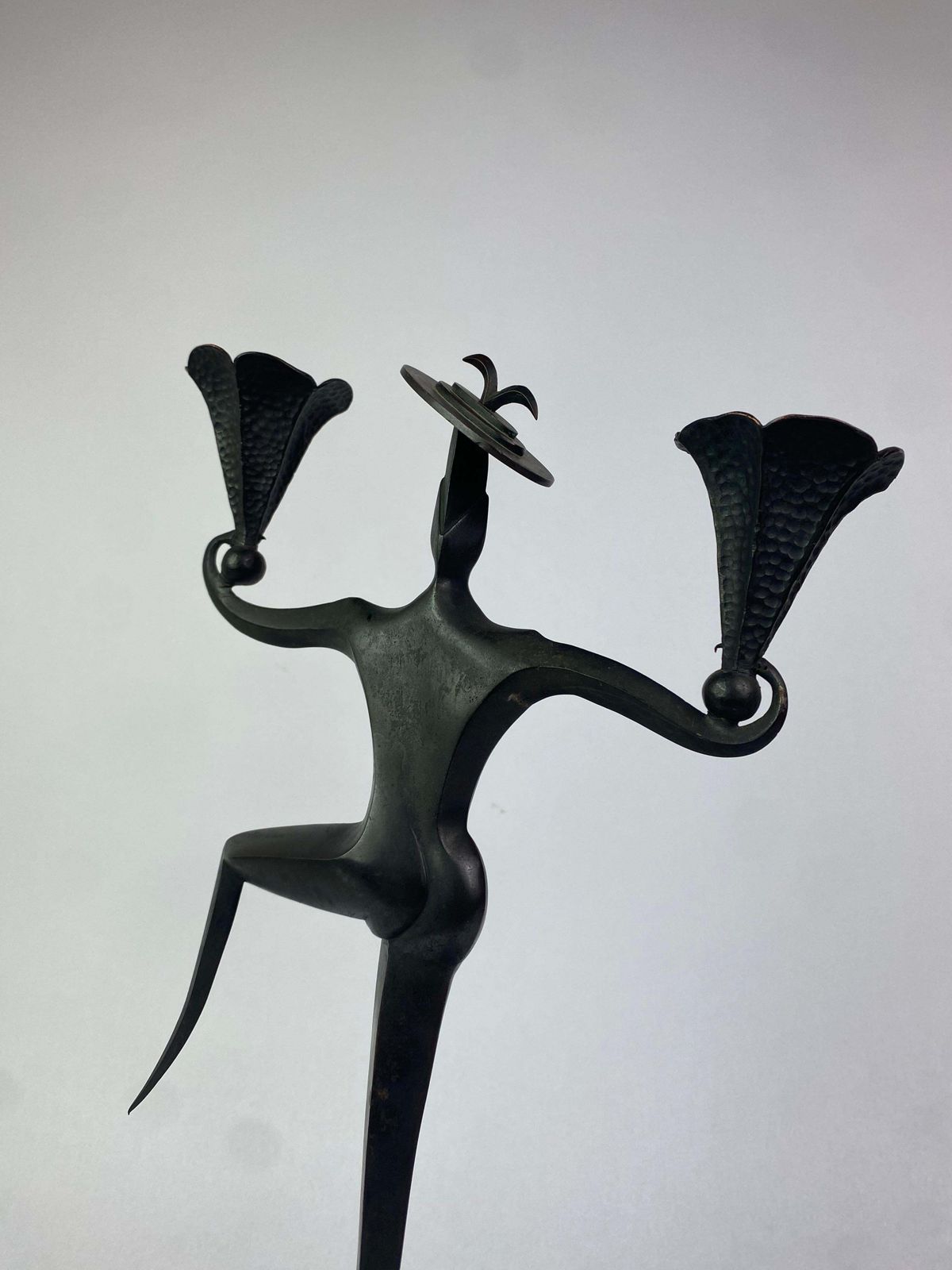 Candlestick Dancing Clown Dagobert Pechce Wiener Werkstatte photo Home Decor